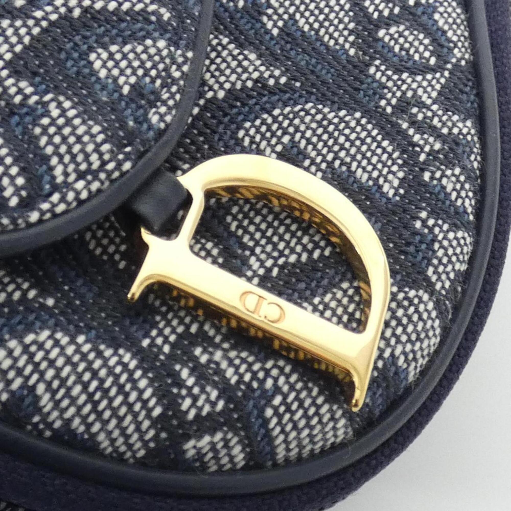 Christian Dior Navy Canvas Handbag Pouch (Pre-Owned)