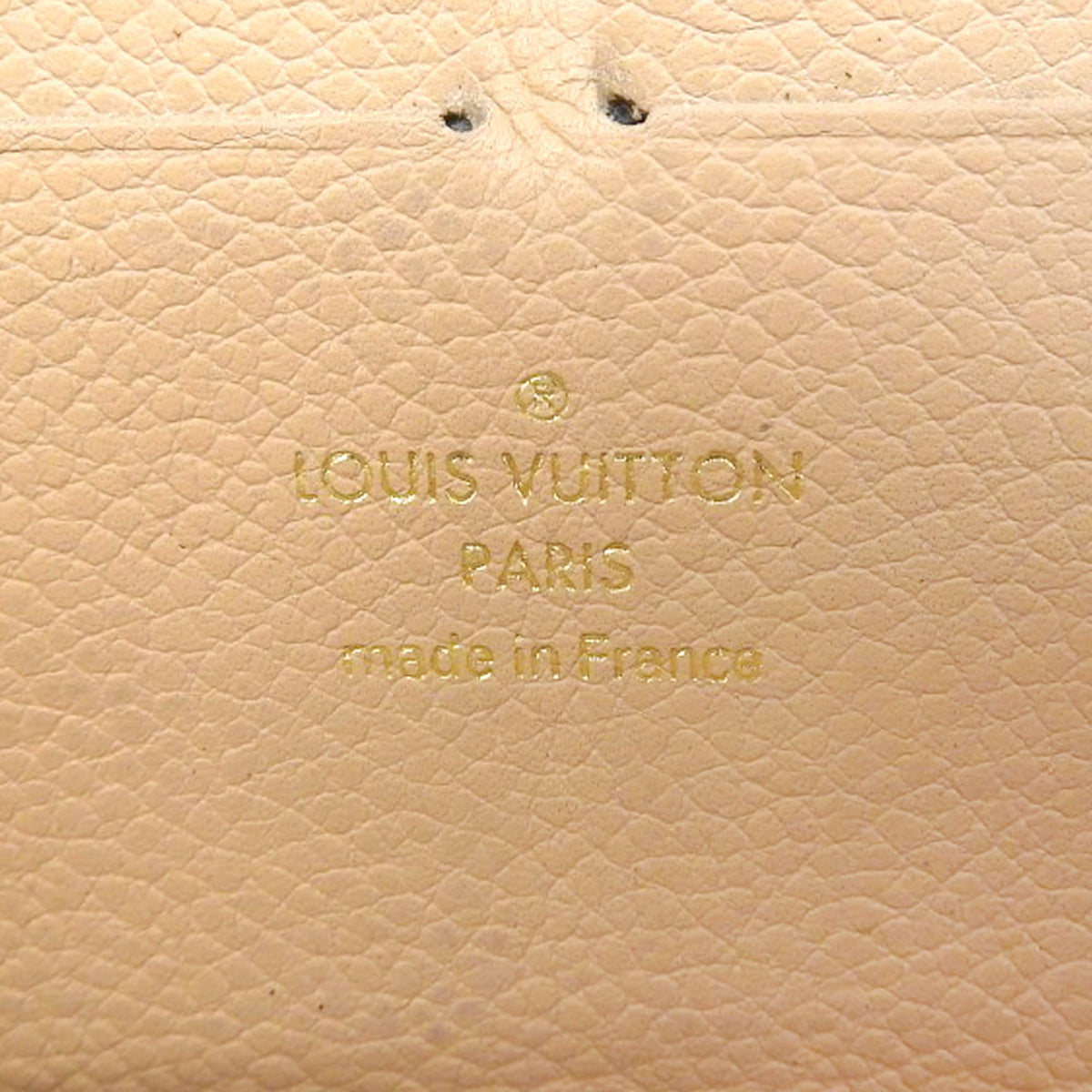 Louis Vuitton Monogram Empreinte Beige Dune Leather Long Wallet (Bi-Fold) (Pre-Owned)