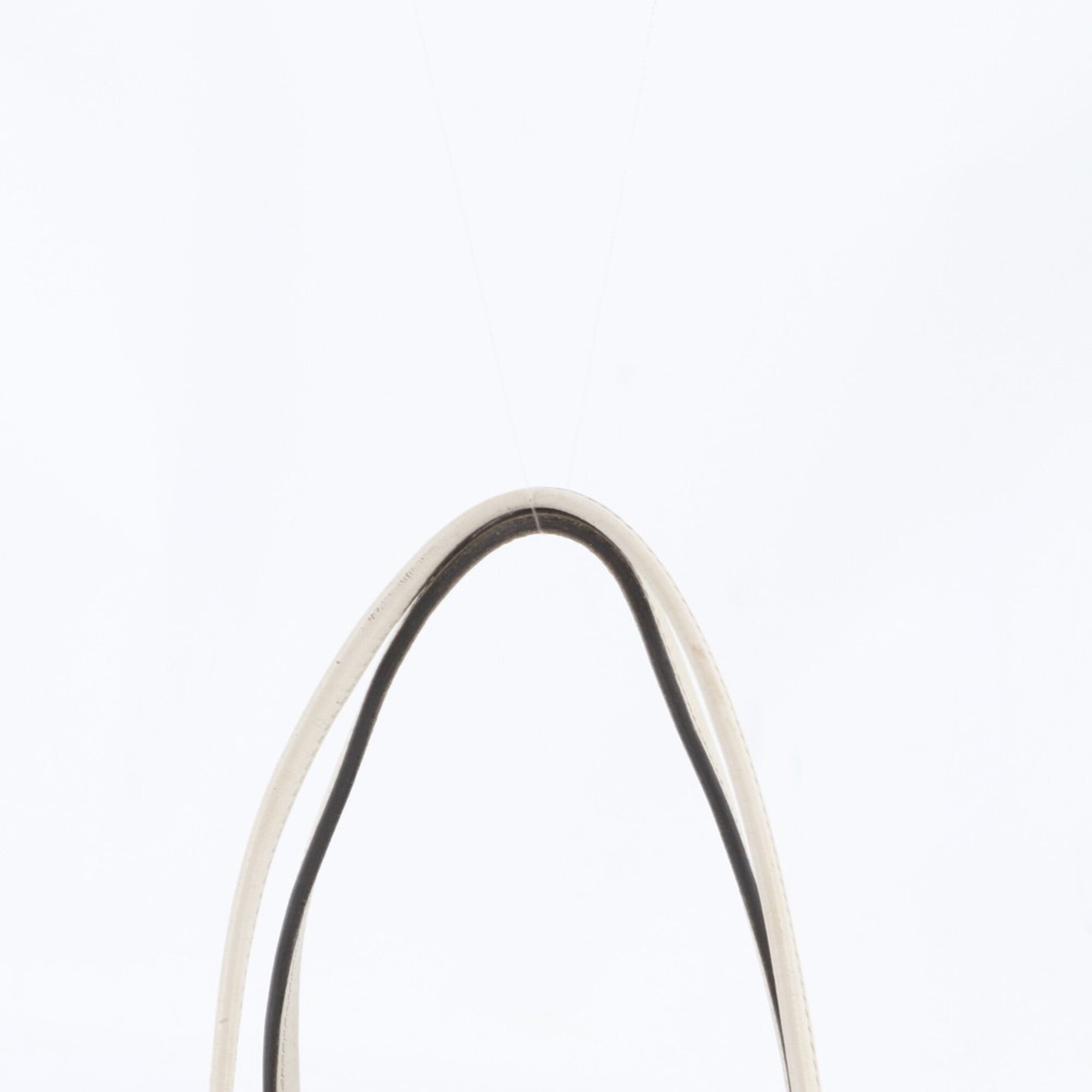 Gucci Beige Ivory Leather Canvas Handbag Tote Bag (Pre-Owned)