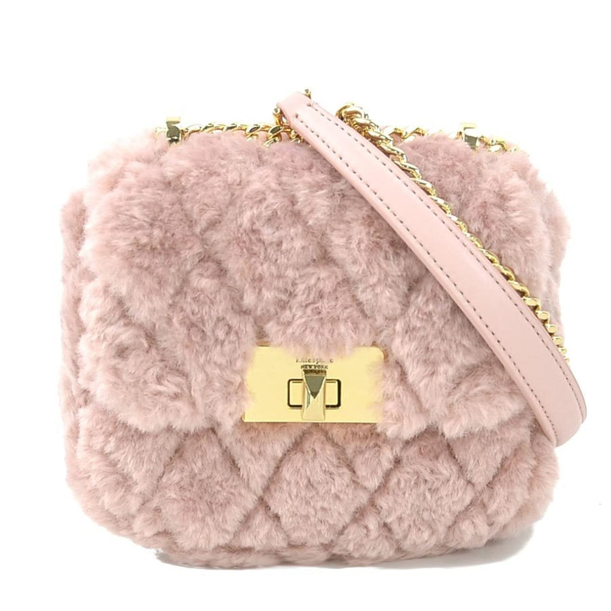 Kate Spade Pink Fur Shoulder Bag (Pre-Owned)