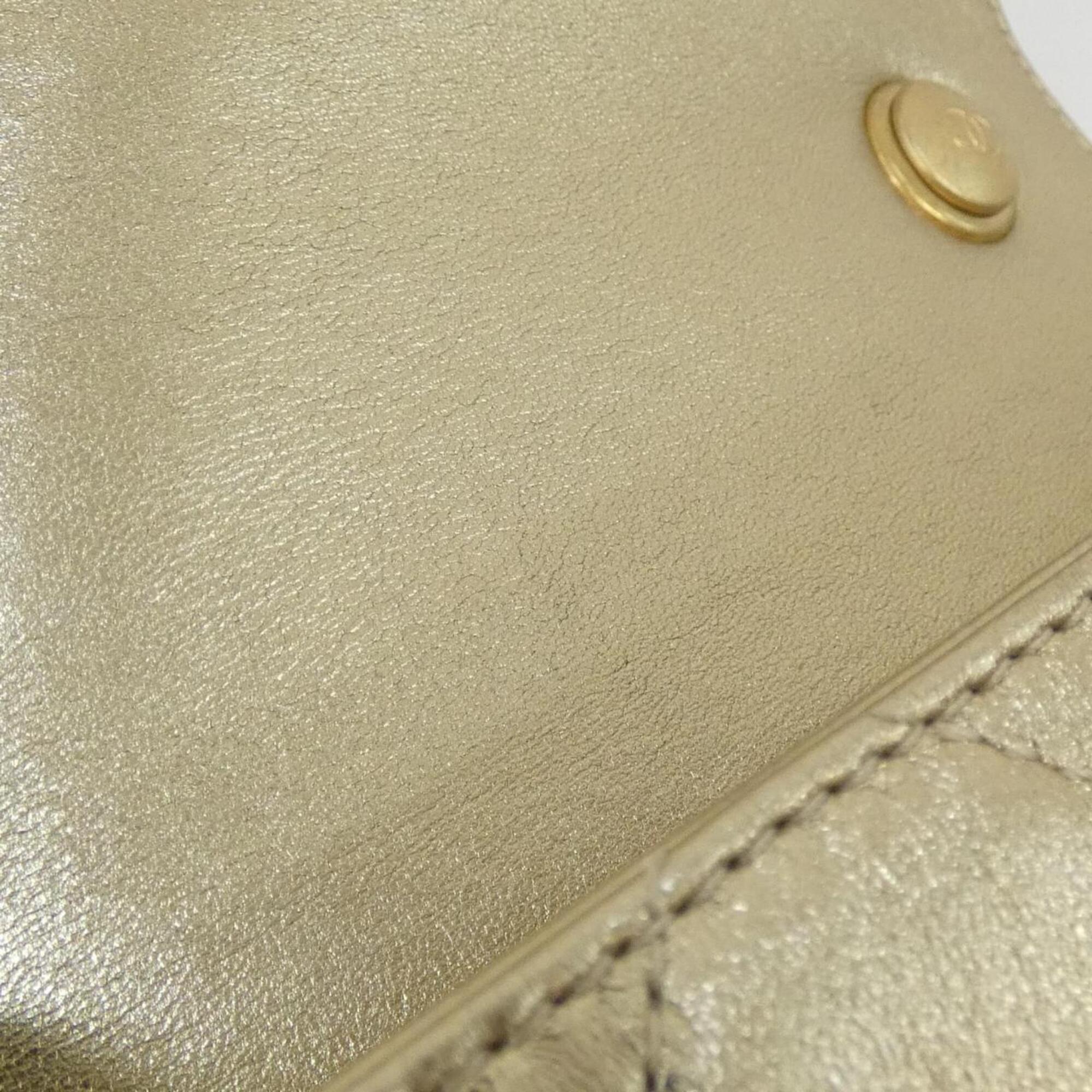 Chanel Gold Handbag (Pre-Owned)