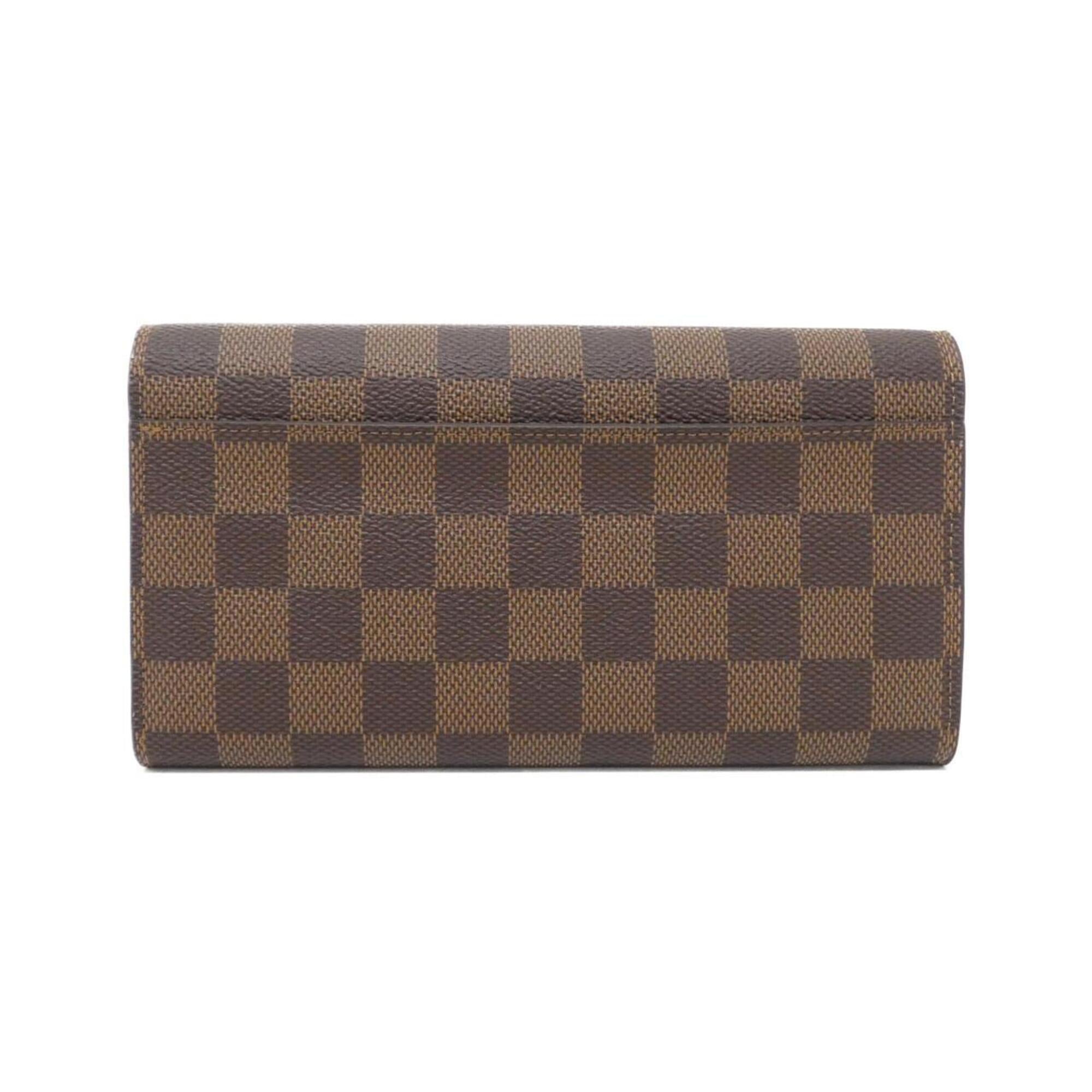 Louis Vuitton Ebene Coated Canvas Long Wallet (Bi-Fold) (Pre-Owned)