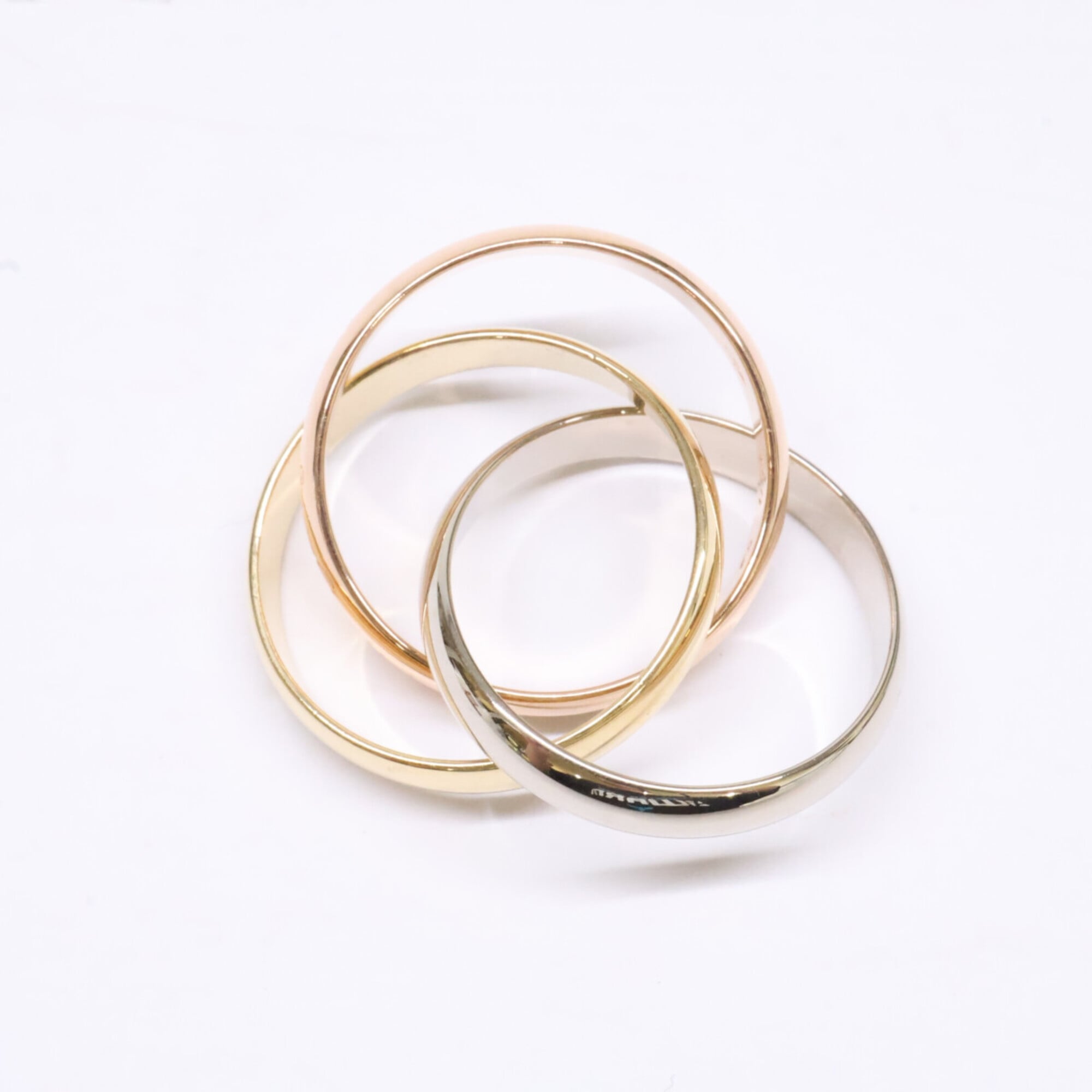 Cartier Pink Gold White Gold Yellow Gold Yellow Gold (18K) Pink Gold (18K) White Gold (18K) Band Ring (Pre-Owned)