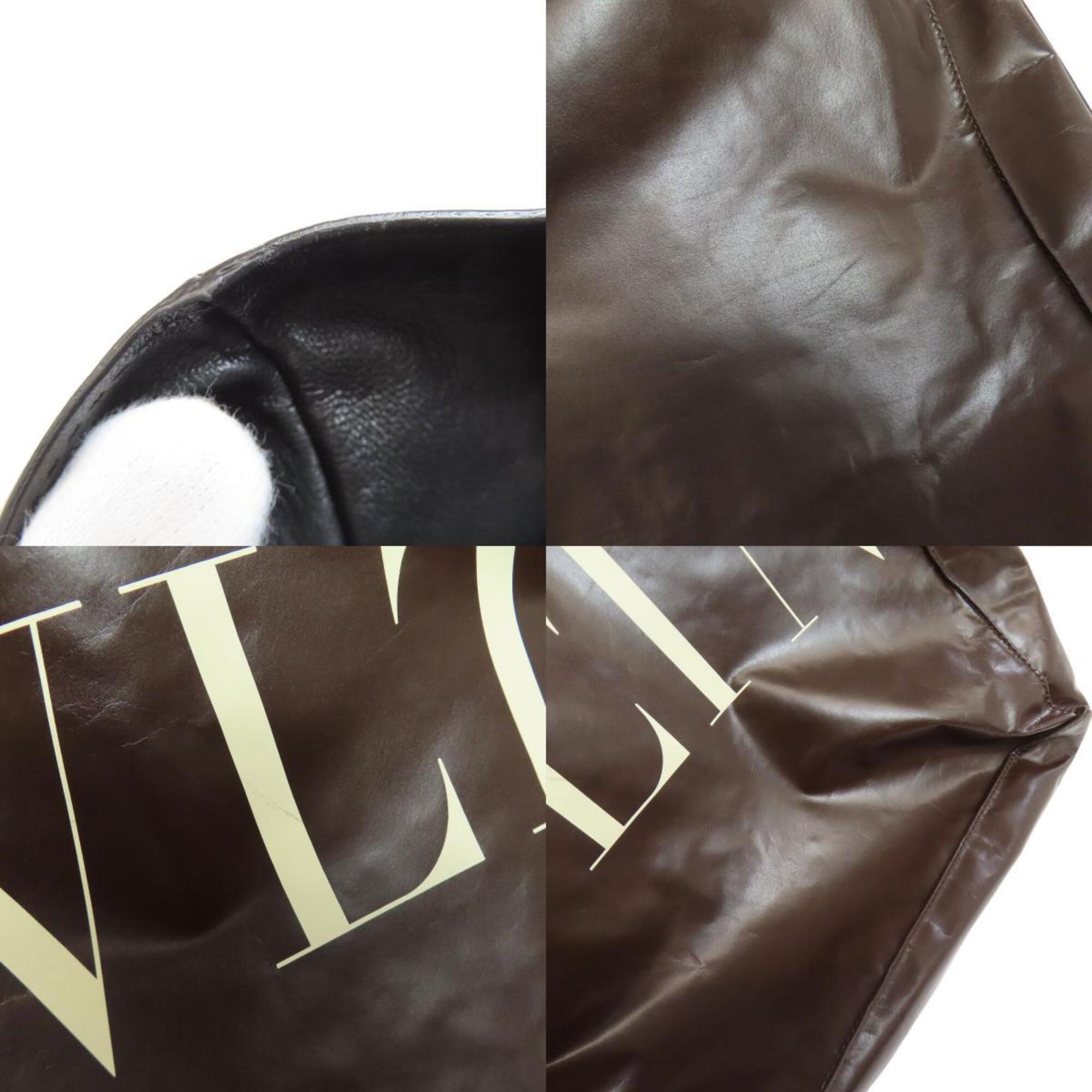 Valentino Brown Leather Tote Bag (Pre-Owned)