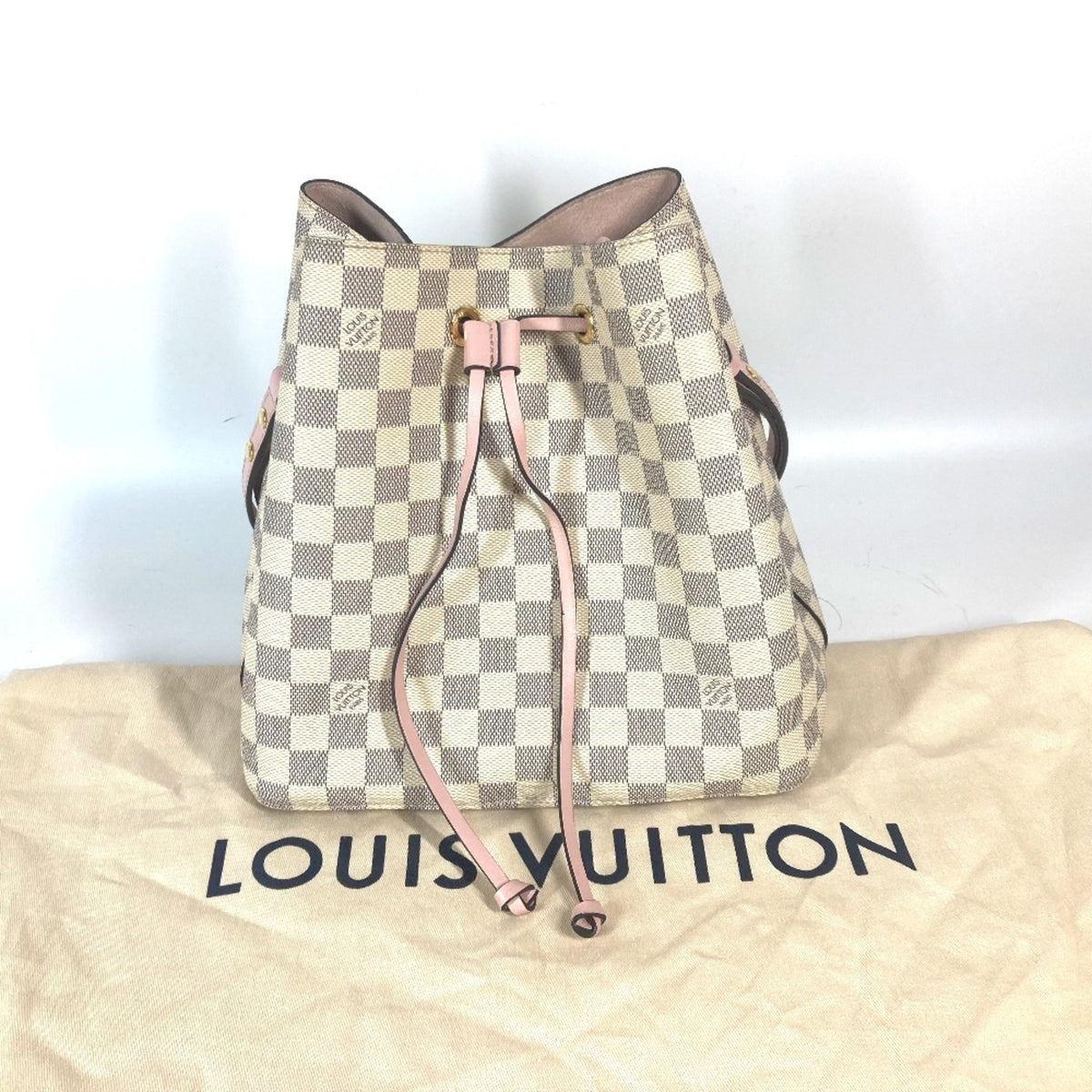 Louis Vuitton Damier Azur Pink White Damier Azur Shoulder Bag (Pre-Owned)