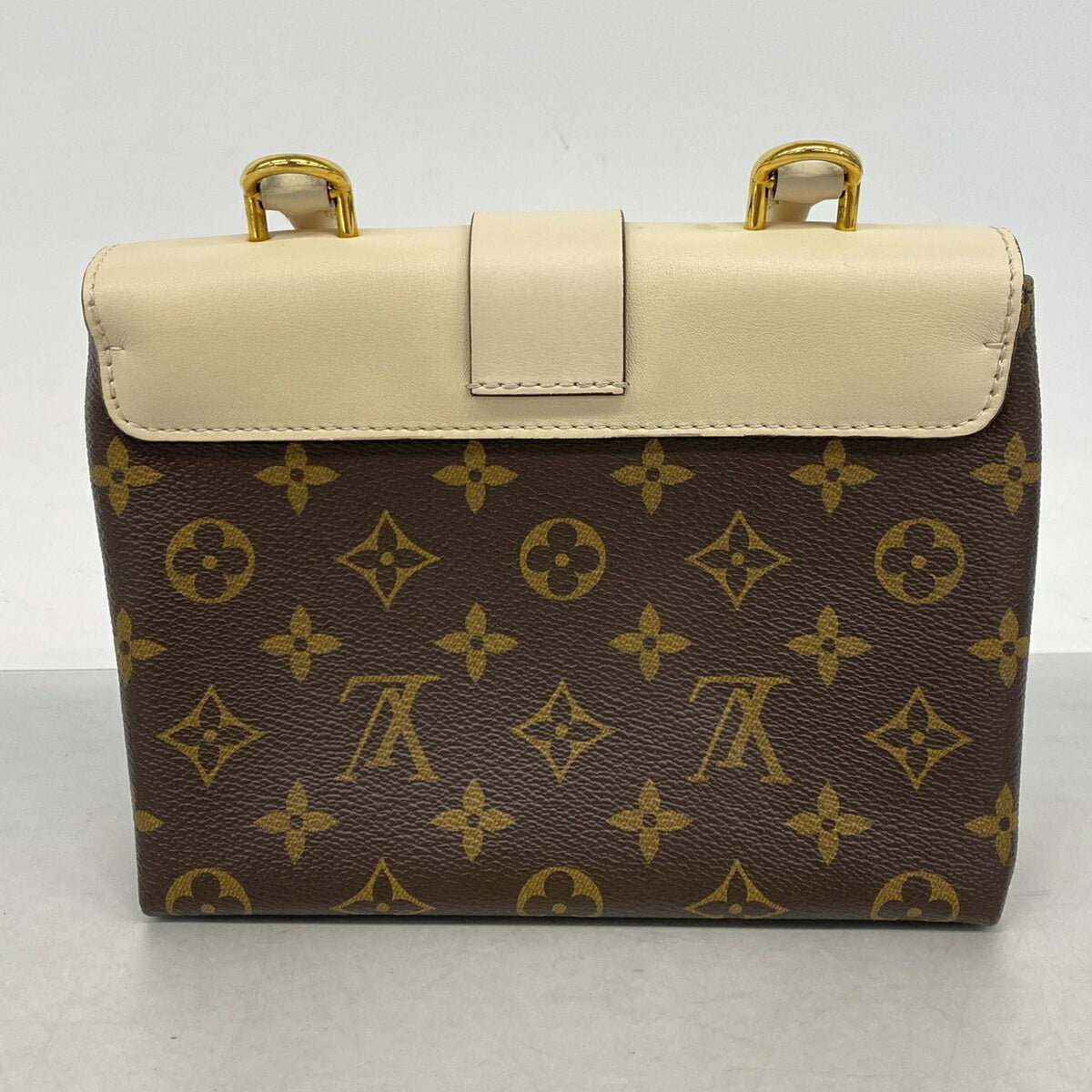 Louis Vuitton Brown Cream Handbag (Pre-Owned)