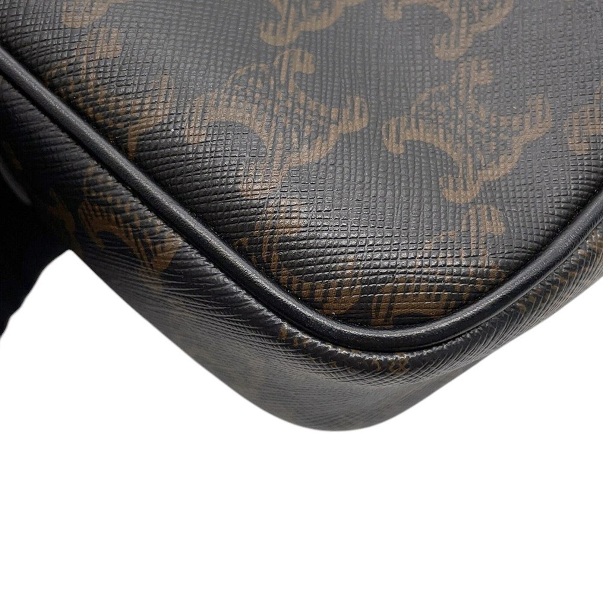 Celine Black Brown Pvc Leather Handbag Messenger Bag Shoulder Bag (Pre-Owned)
