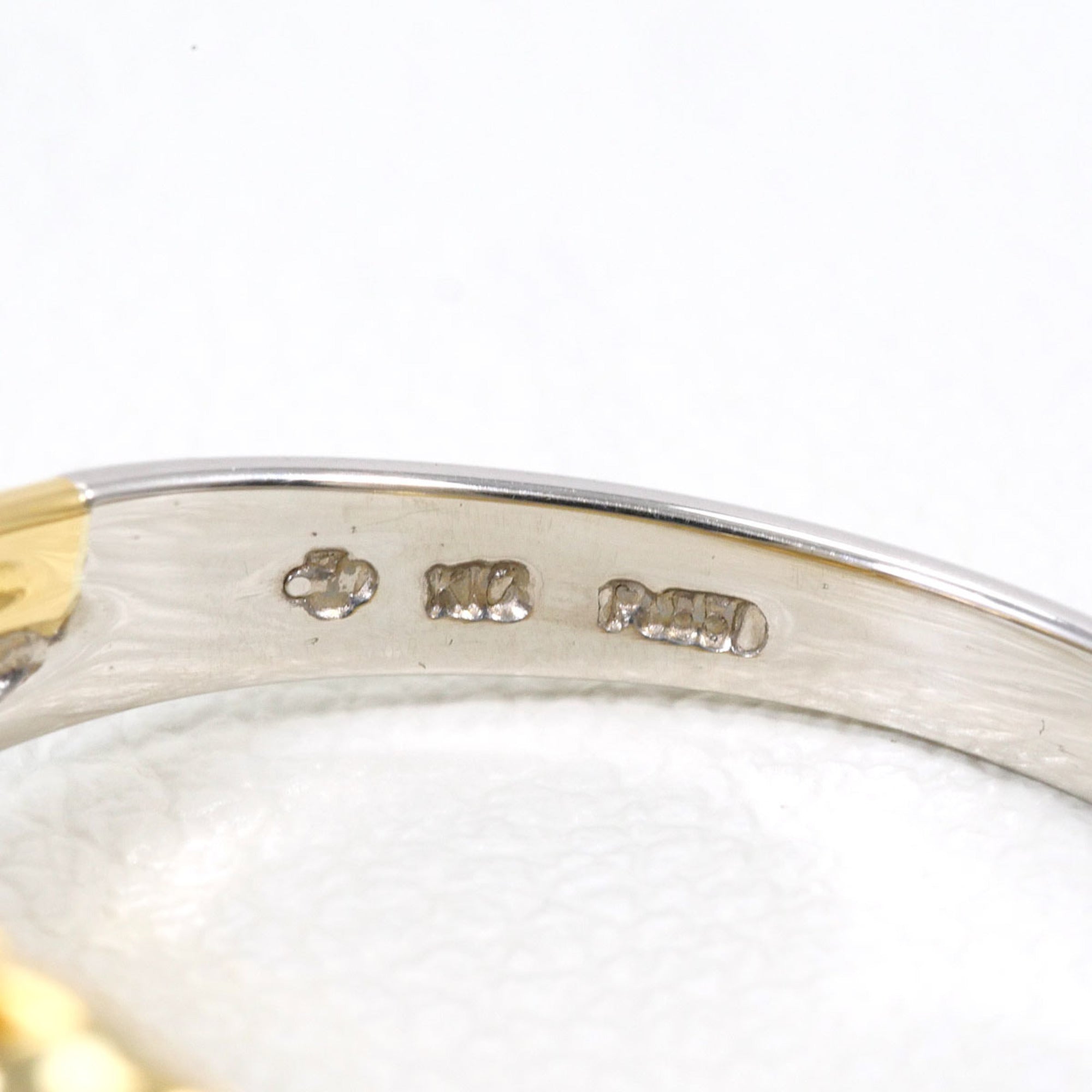 Unbranded Platinum Yellow Gold Yellow Gold (18K) Platinum 850 Band Ring (Pre-Owned)