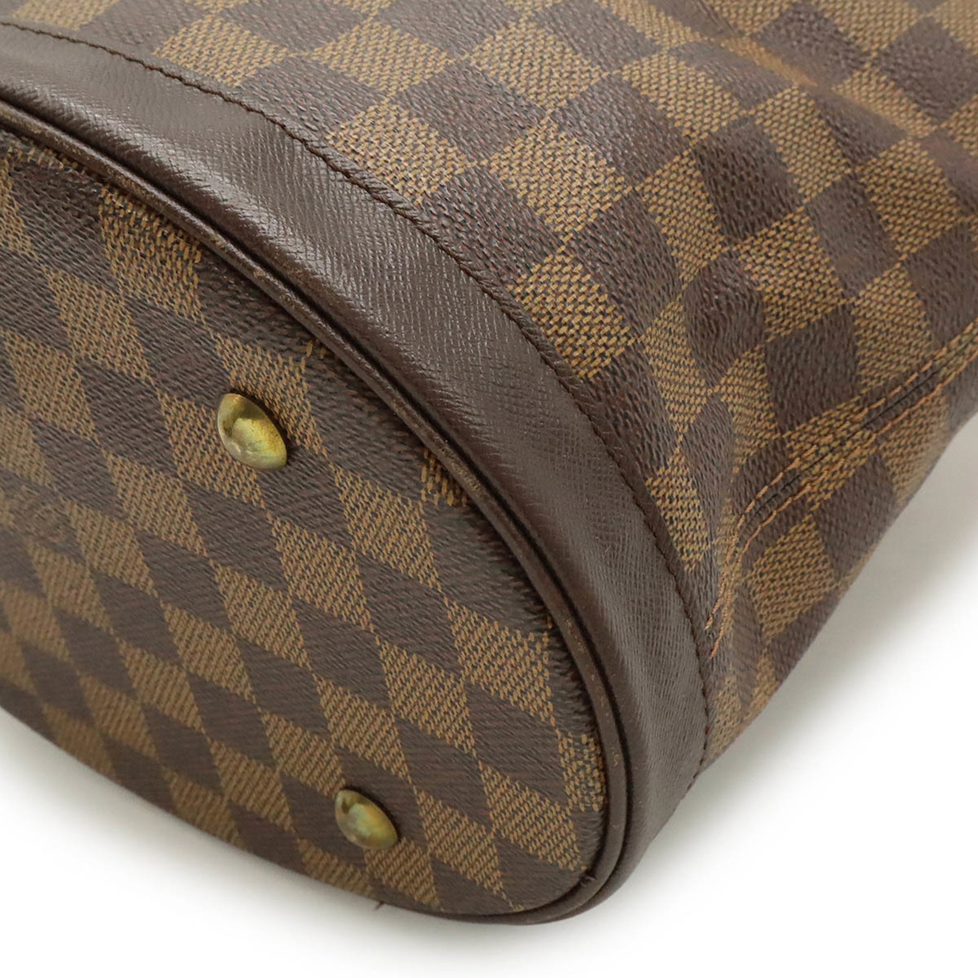 Louis Vuitton Brown Damier Canvas Pvc Shoulder Bag Tote Bag (Pre-Owned)