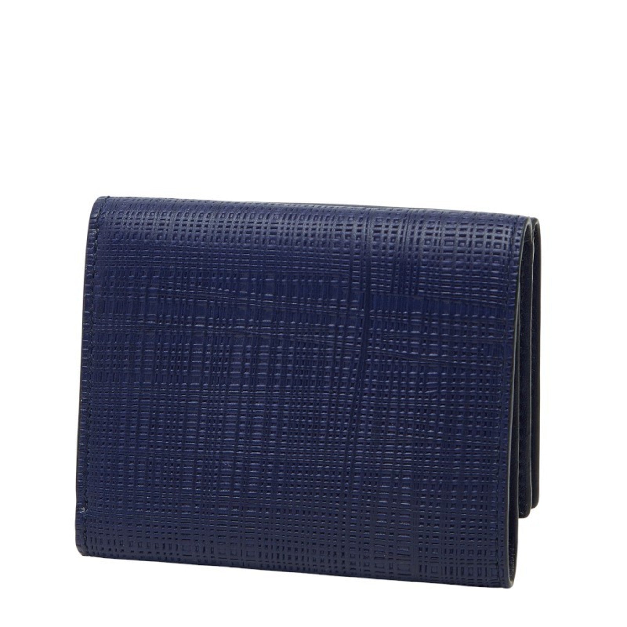 Loewe Blue Leather Wallet (Tri-Fold) (Pre-Owned)