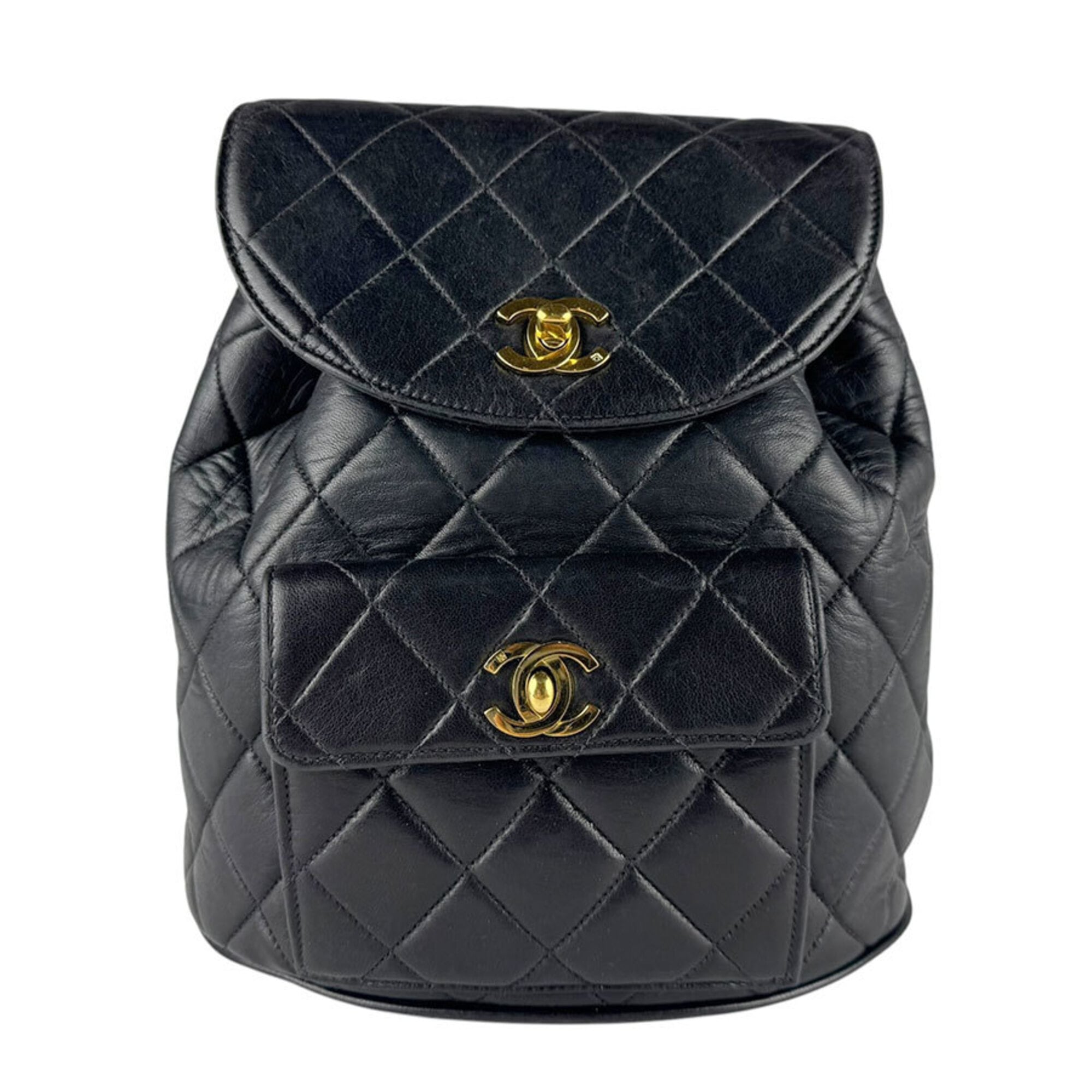 Chanel Black Leather Backpack (Pre-Owned)