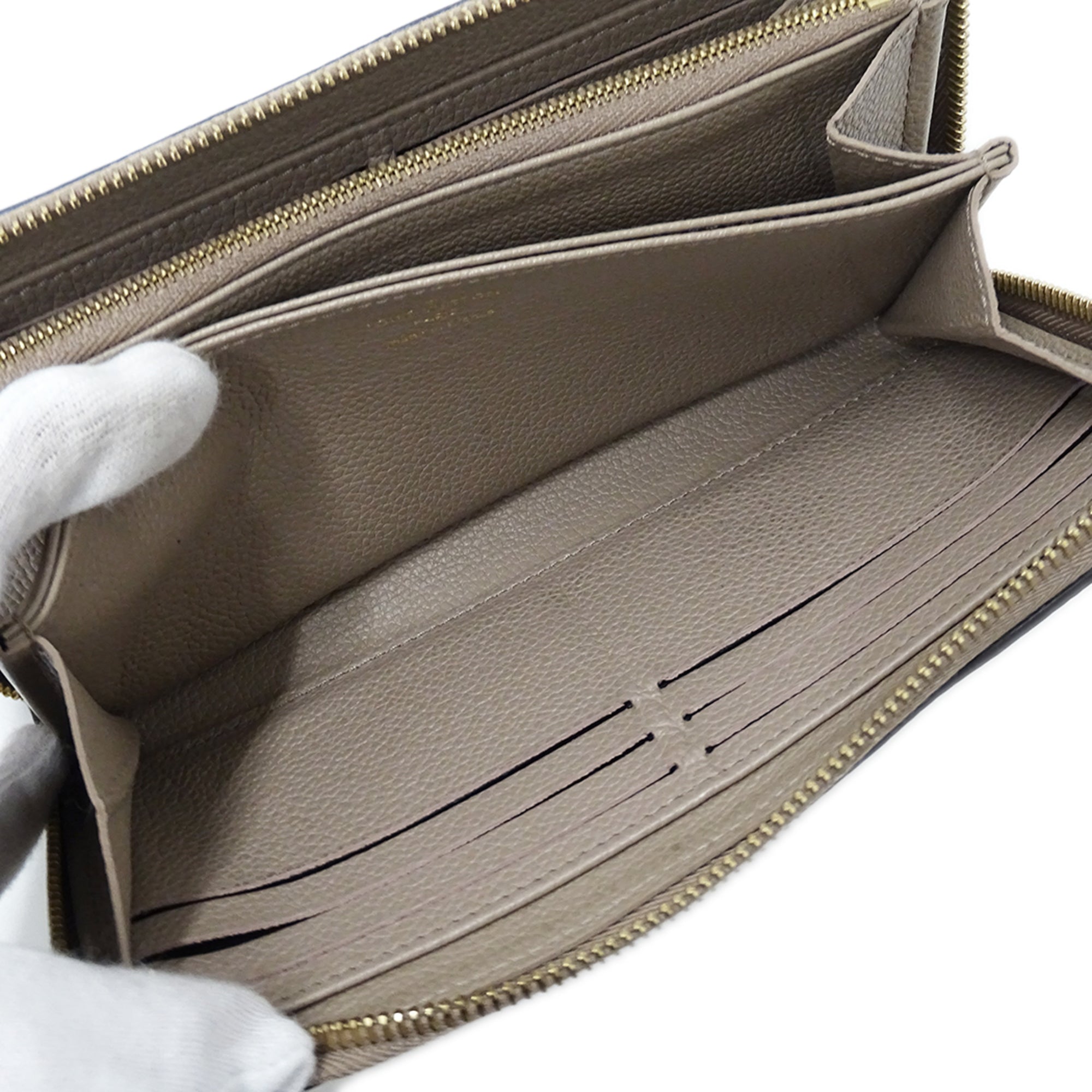 Louis Vuitton Monogram Empreinte Tourterelle Monogram Empreinte Long Wallet (Bi-Fold) (Pre-Owned)