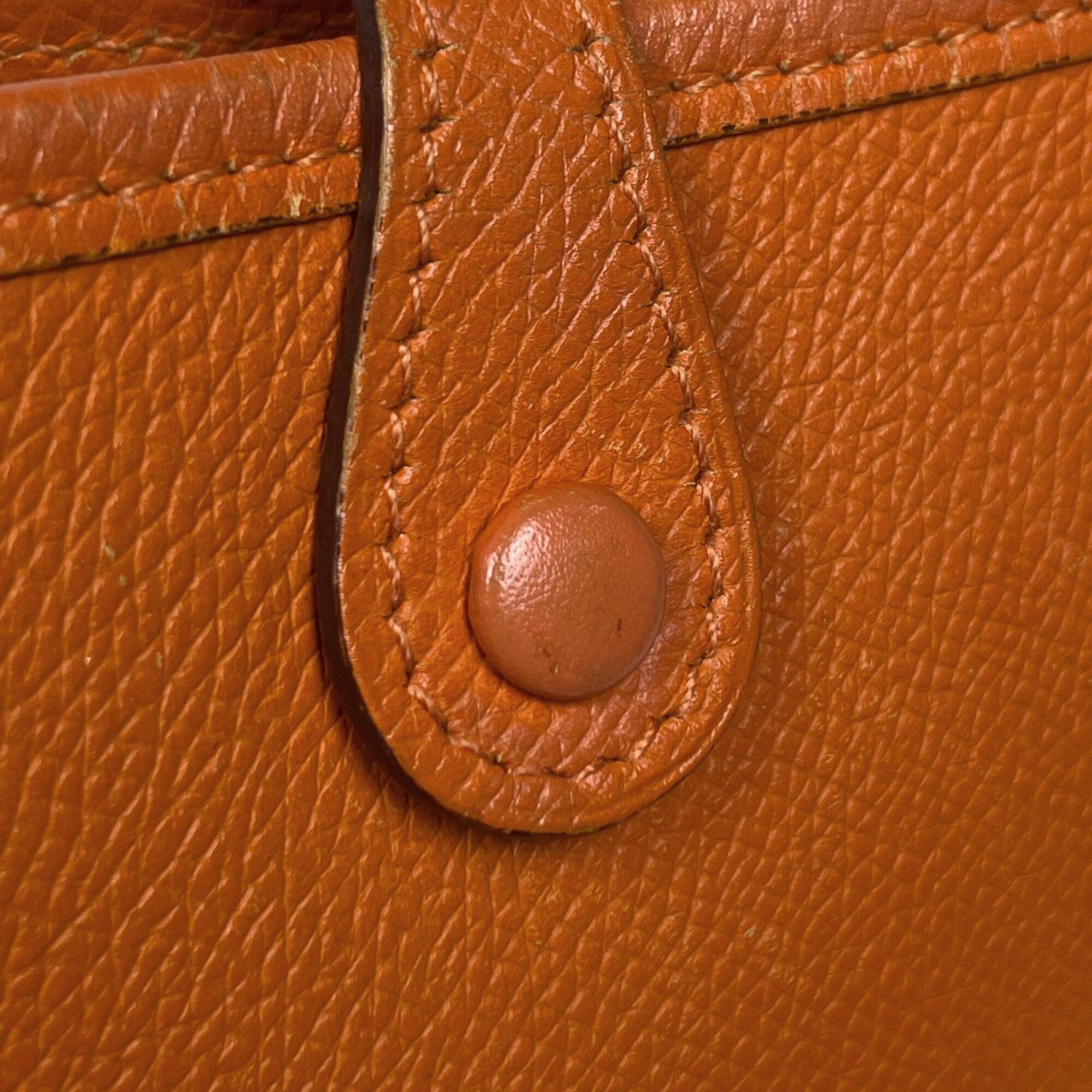 Hermes Potiron Epsom Leather Pochette Shoulder Bag (Pre-Owned)