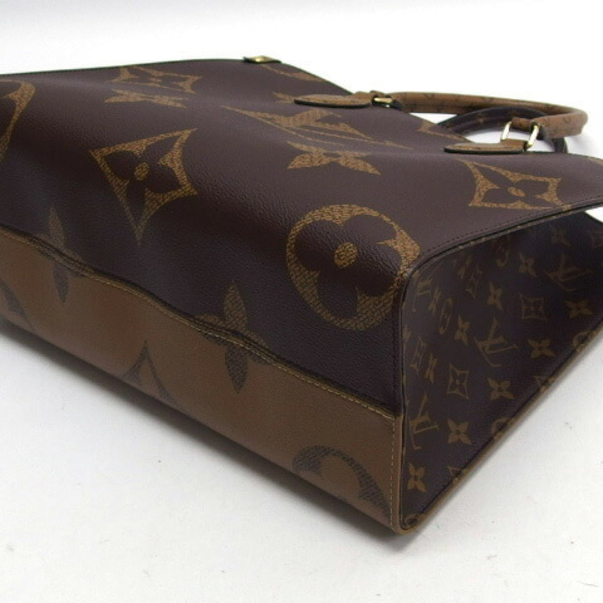 Louis Vuitton Monogram Dark Brown Marron Monogram Monogram Reverse Shoulder Bag Tote Bag (Pre-Owned)
