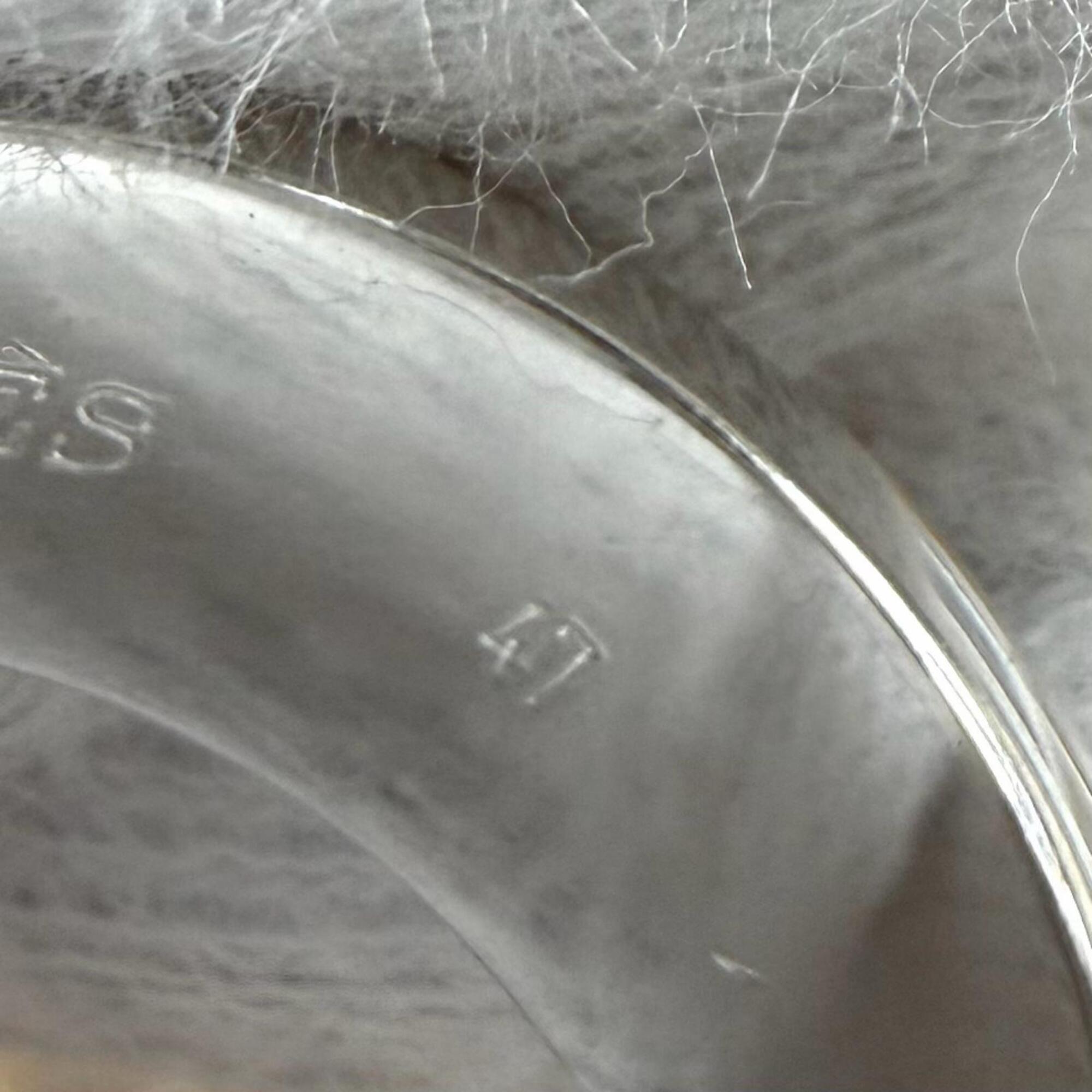 Hermes Silver Silver 925 Band Ring (Pre-Owned)