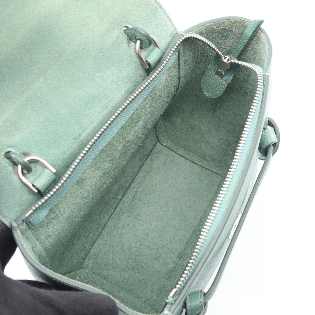 Celine Green Leather Handbag (Pre-Owned)