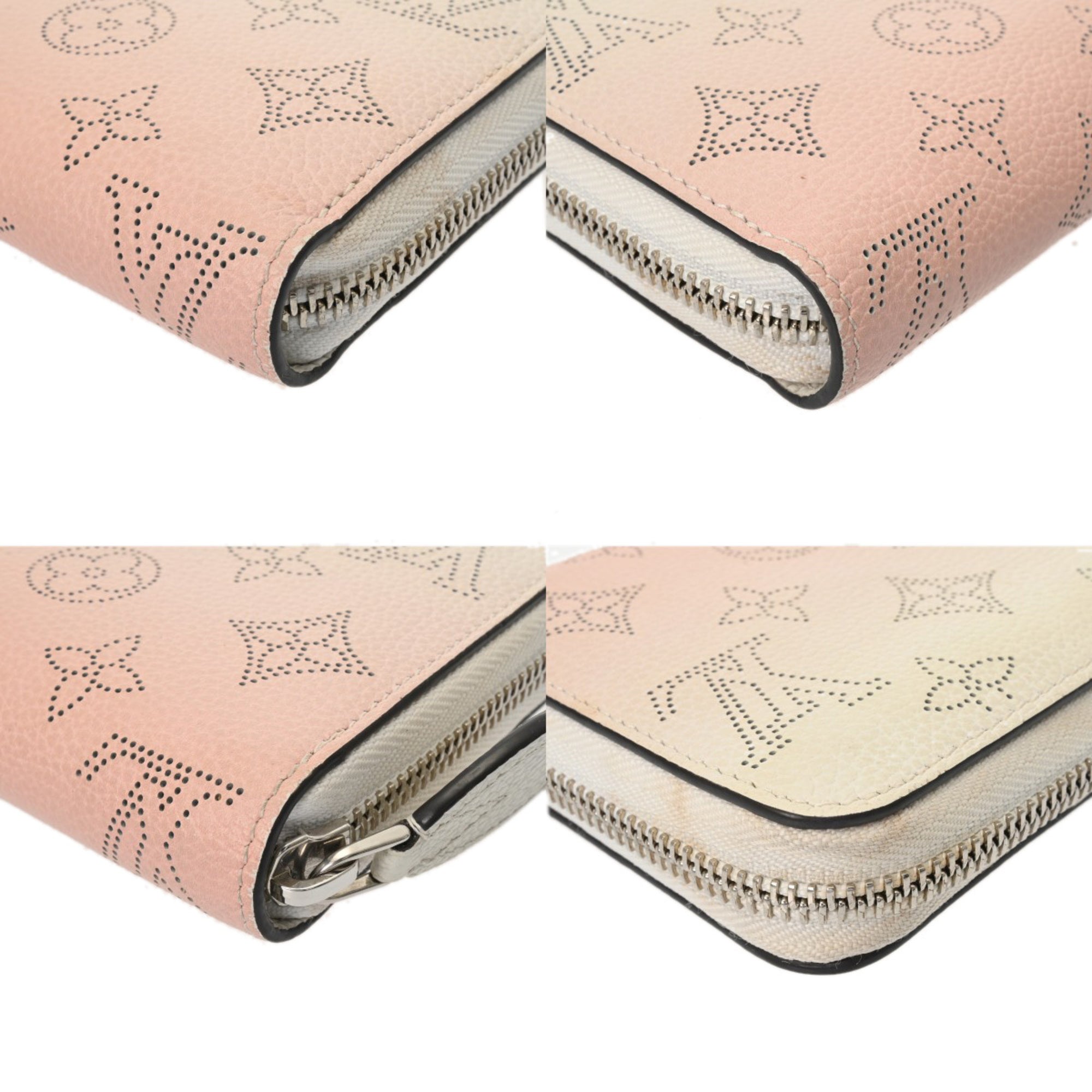 Louis Vuitton Pink Leather Long Wallet (Bi-Fold) (Pre-Owned)