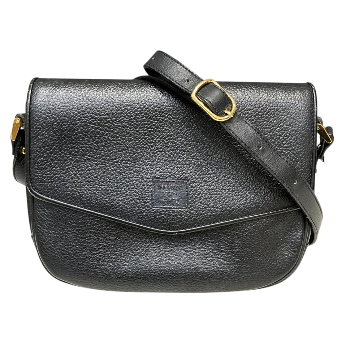 Burberry Black Leather Pouch Shoulder Bag (Pre-Owned)