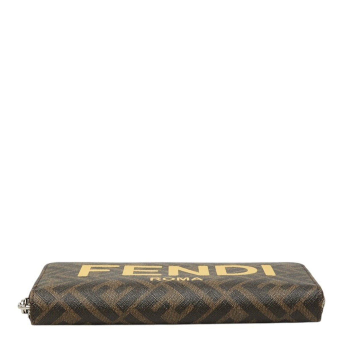 Fendi Brown Yellow Pvc Long Wallet (Bi-Fold) (Pre-Owned)