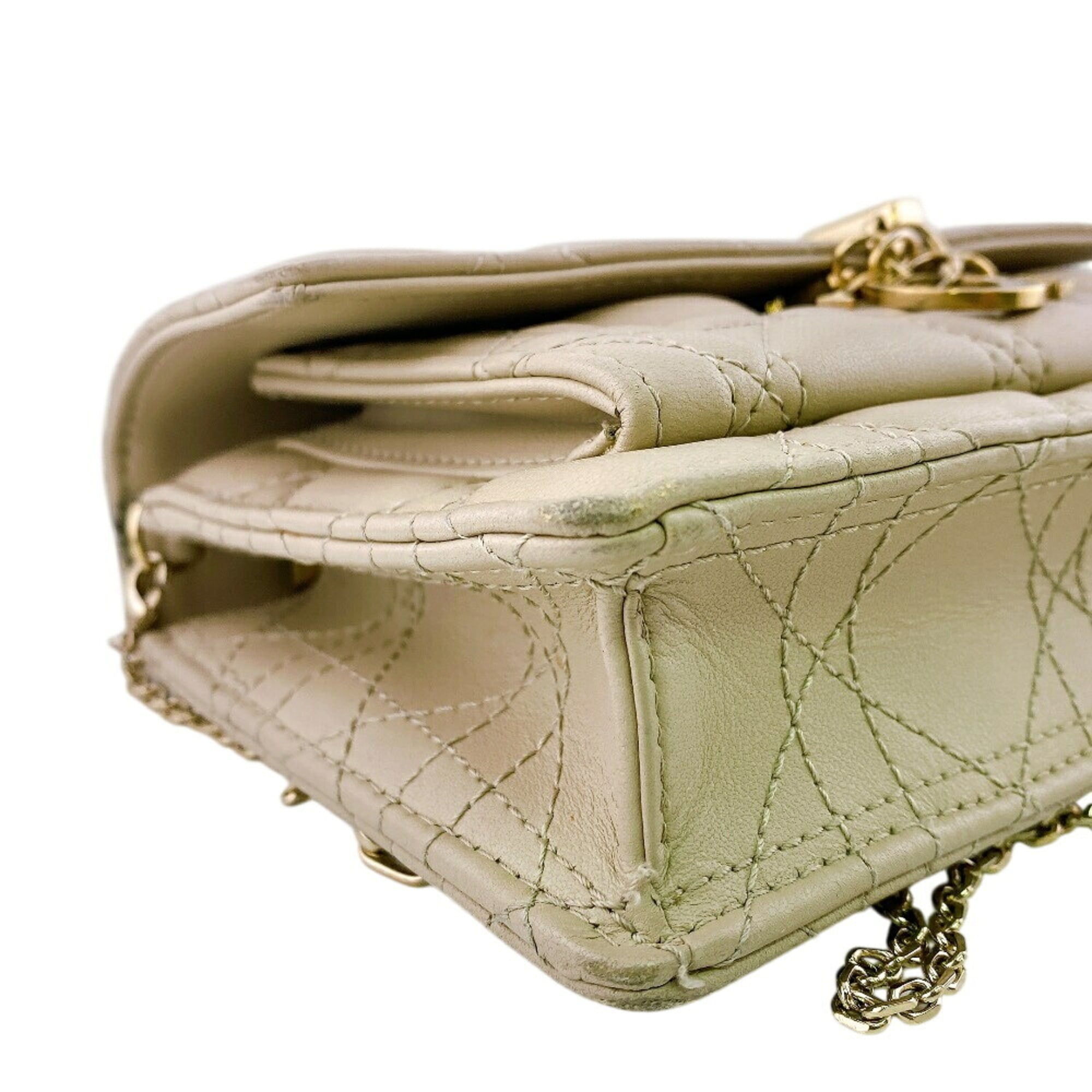 Christian Dior Beige Leather (Pre-Owned)
