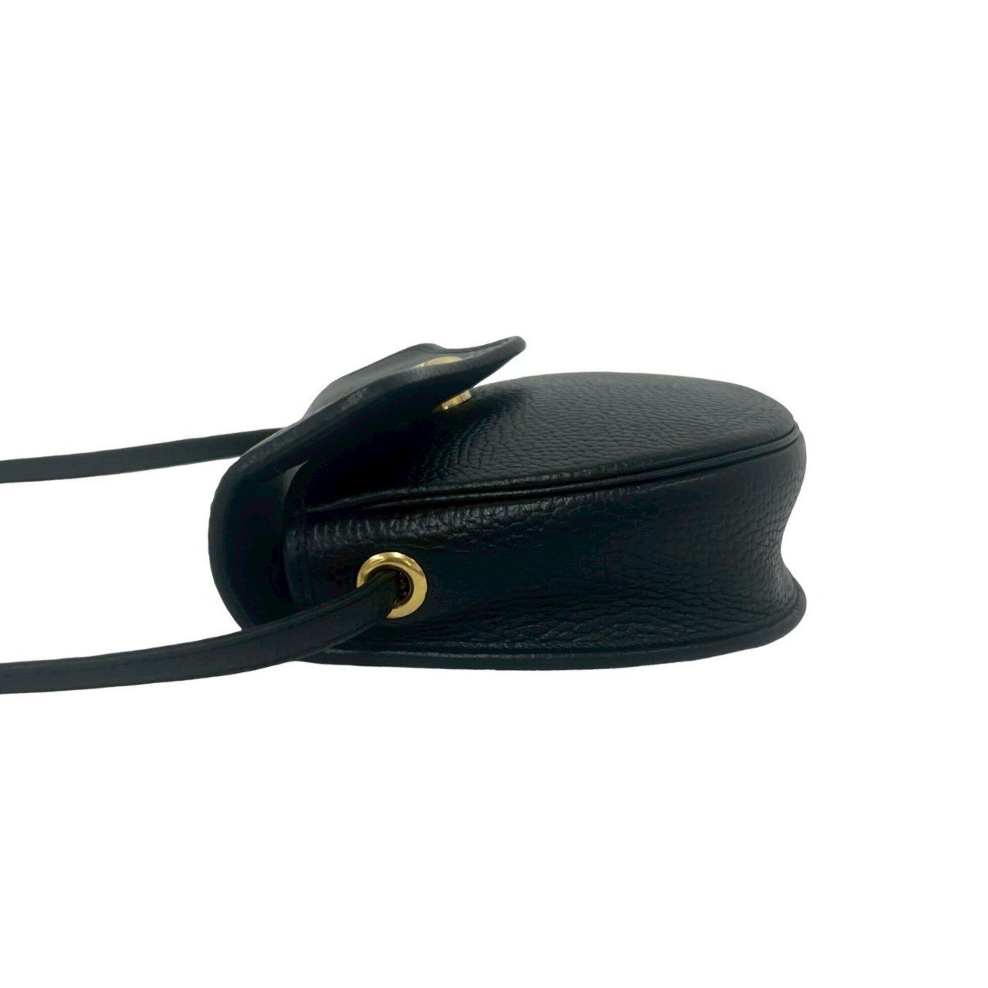 Christian Dior Black Leather Pochette Shoulder Bag (Pre-Owned)
