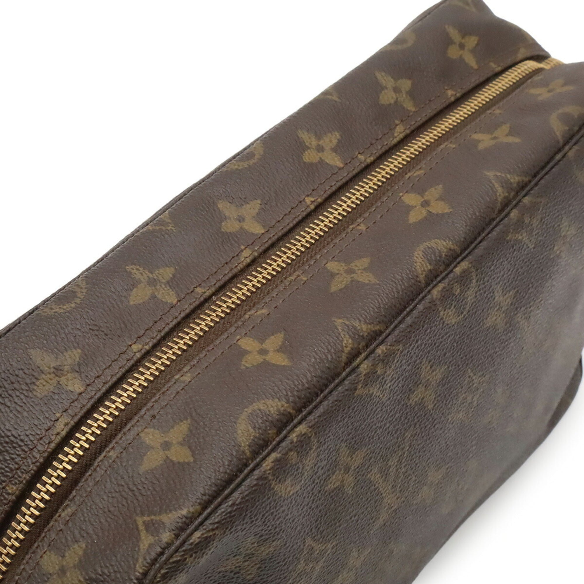 Louis Vuitton Brown Monogram Canvas Clutch Bag Pouch (Pre-Owned)