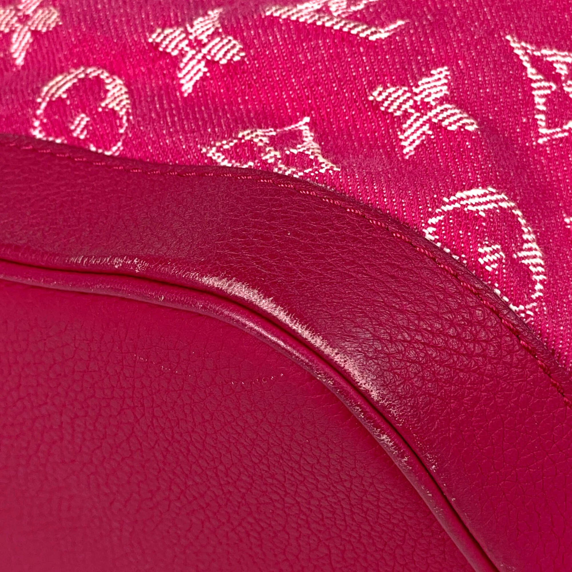 Louis Vuitton Monogram Pink Monogram Denim Handbag Shoulder Bag (Pre-Owned)