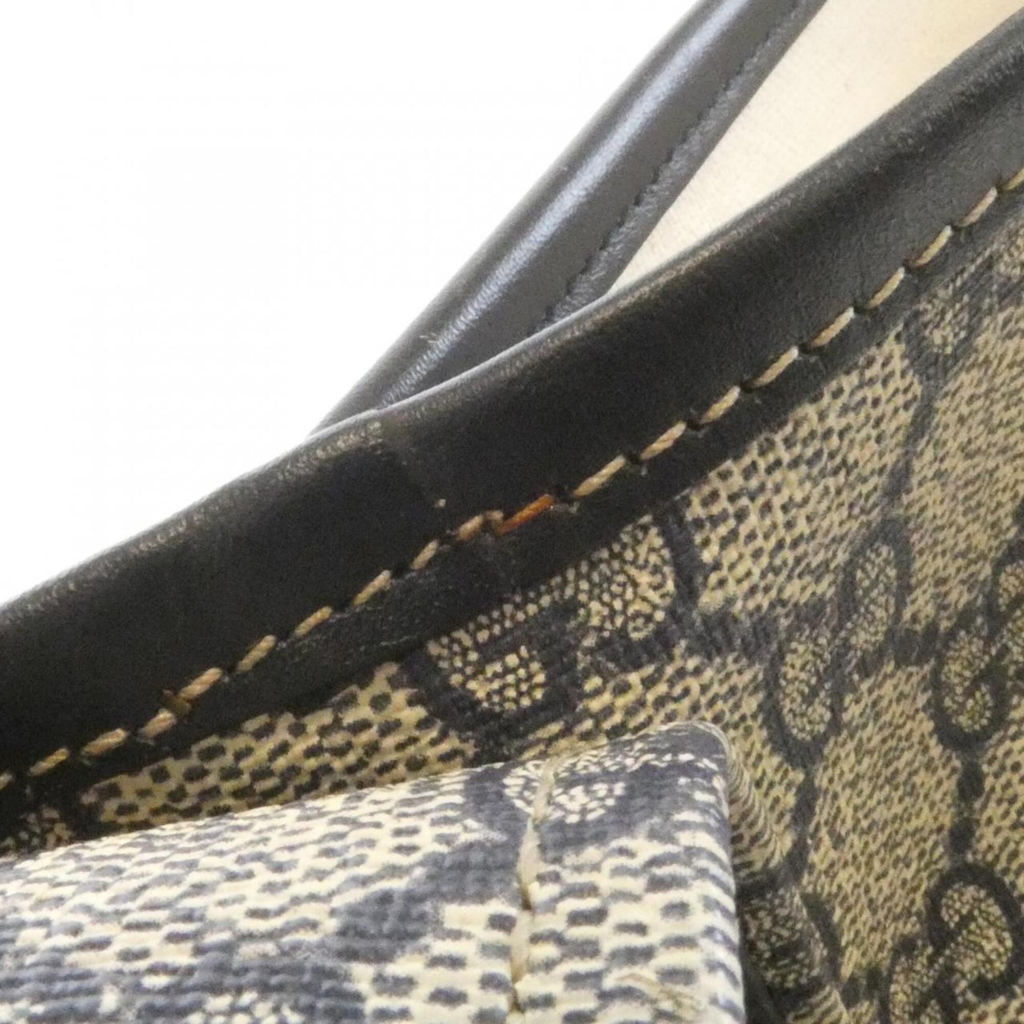 Gucci Beige Blue Gg Plus Handbag (Pre-Owned)