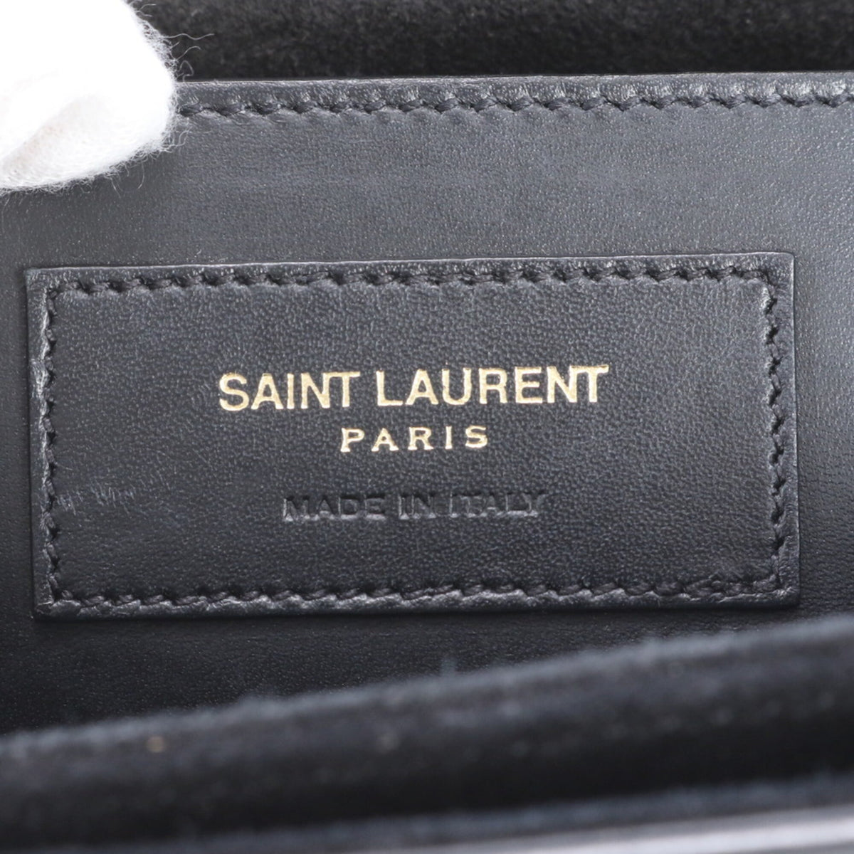 Saint Laurent Black Leather Crossbody Bag Shoulder Bag (Pre-Owned)
