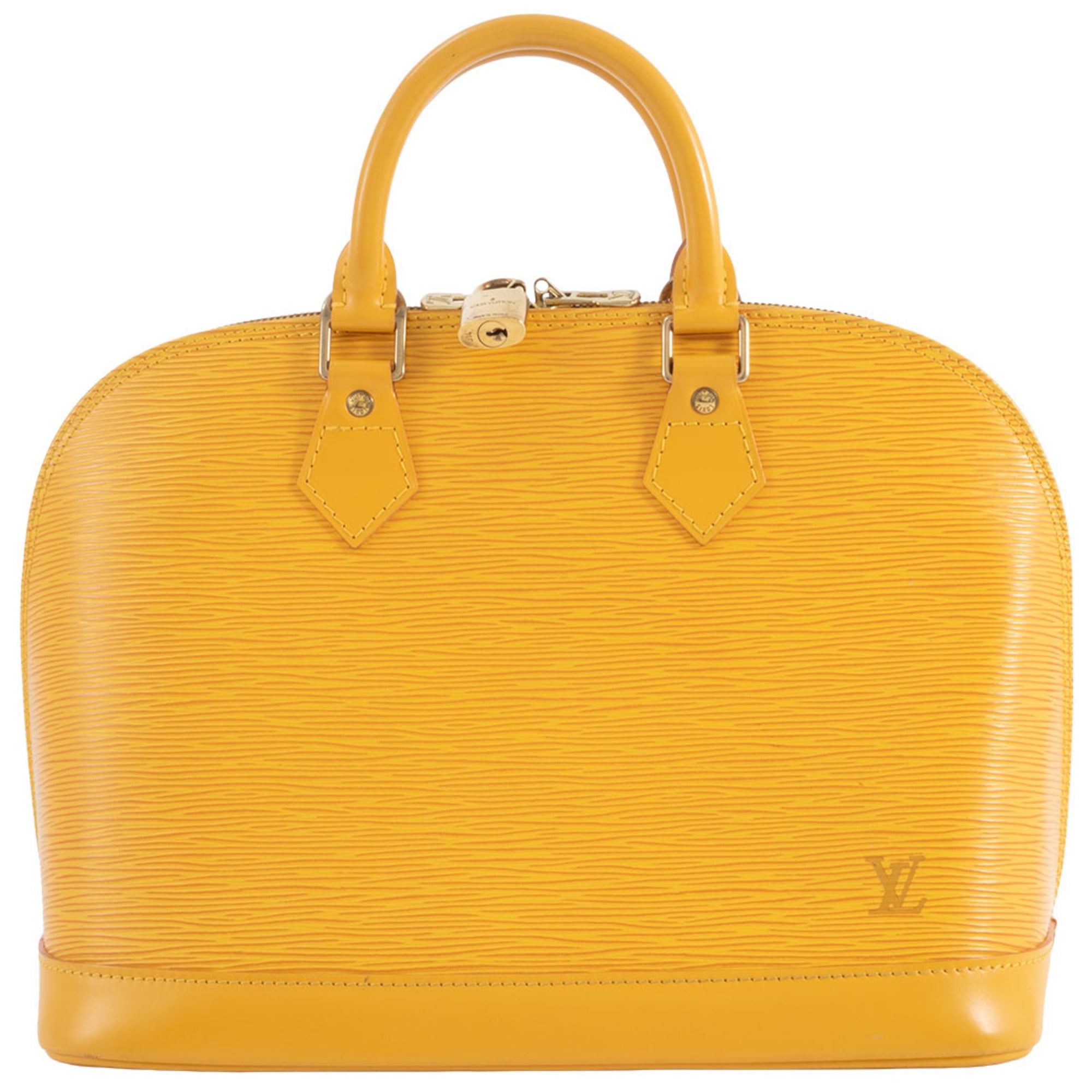 Louis Vuitton Yellow Epi Leather Handbag (Pre-Owned)