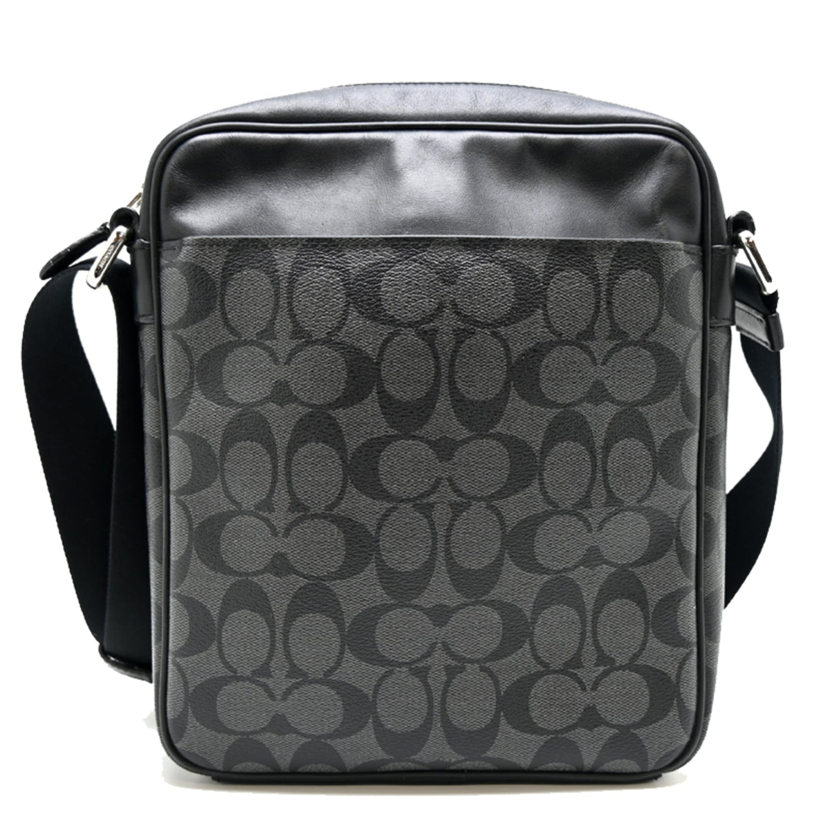 Coach Black Leather Pvc Shoulder Bag (Pre-Owned)