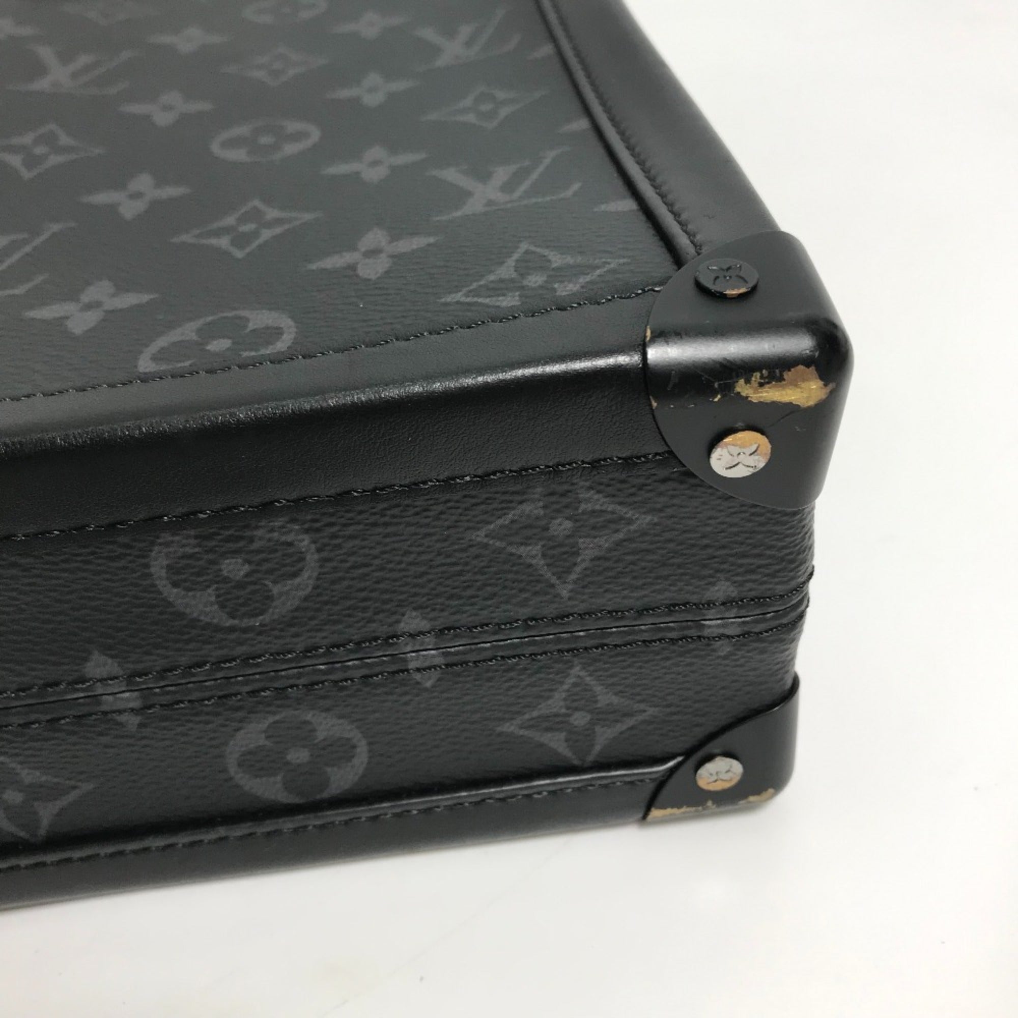 Louis Vuitton Monogram Eclipse Black Monogram Eclipse Briefcase Handbag Shoulder Bag (Pre-Owned)