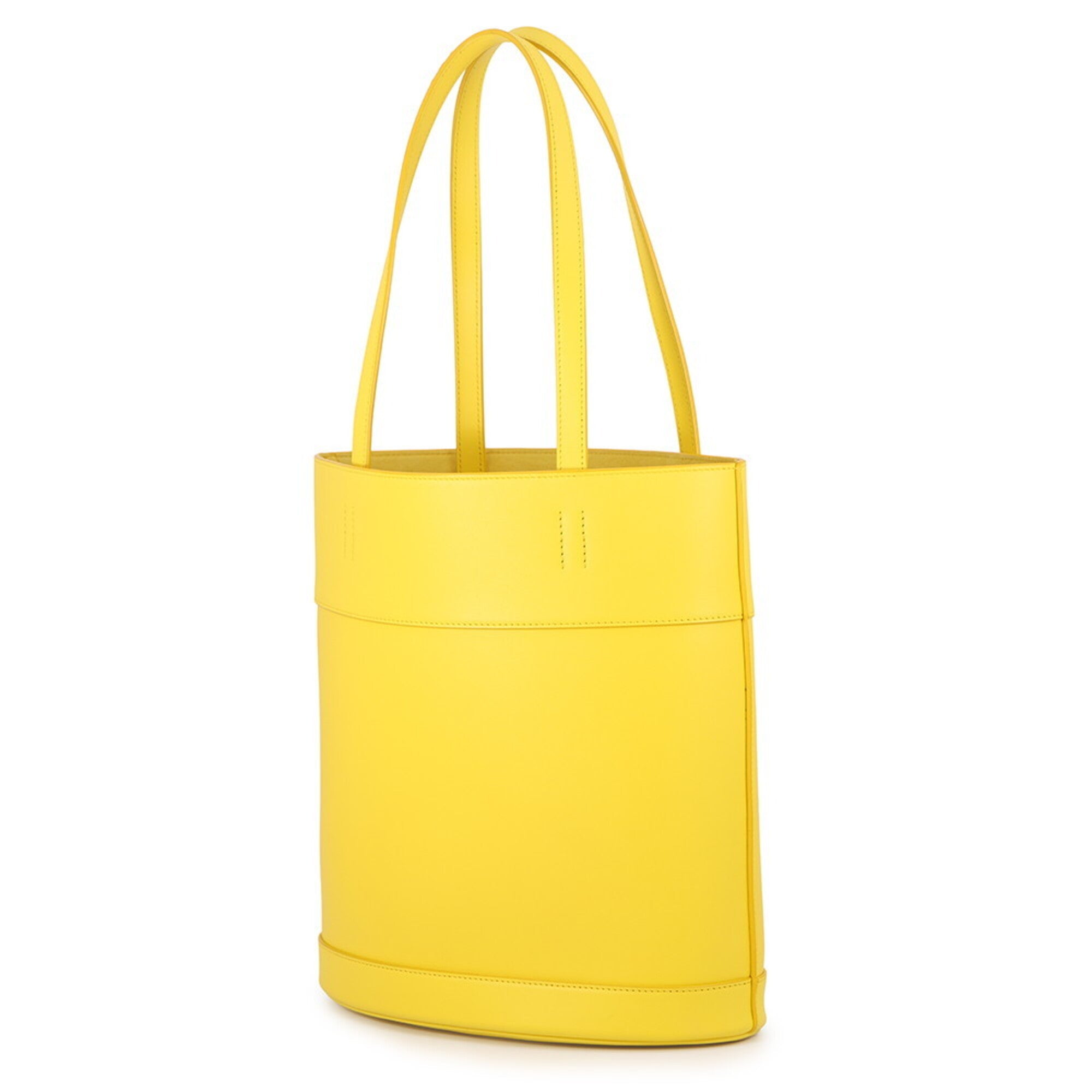 Salvatore Ferragamo Yellow Leather Tote Bag (Pre-Owned)