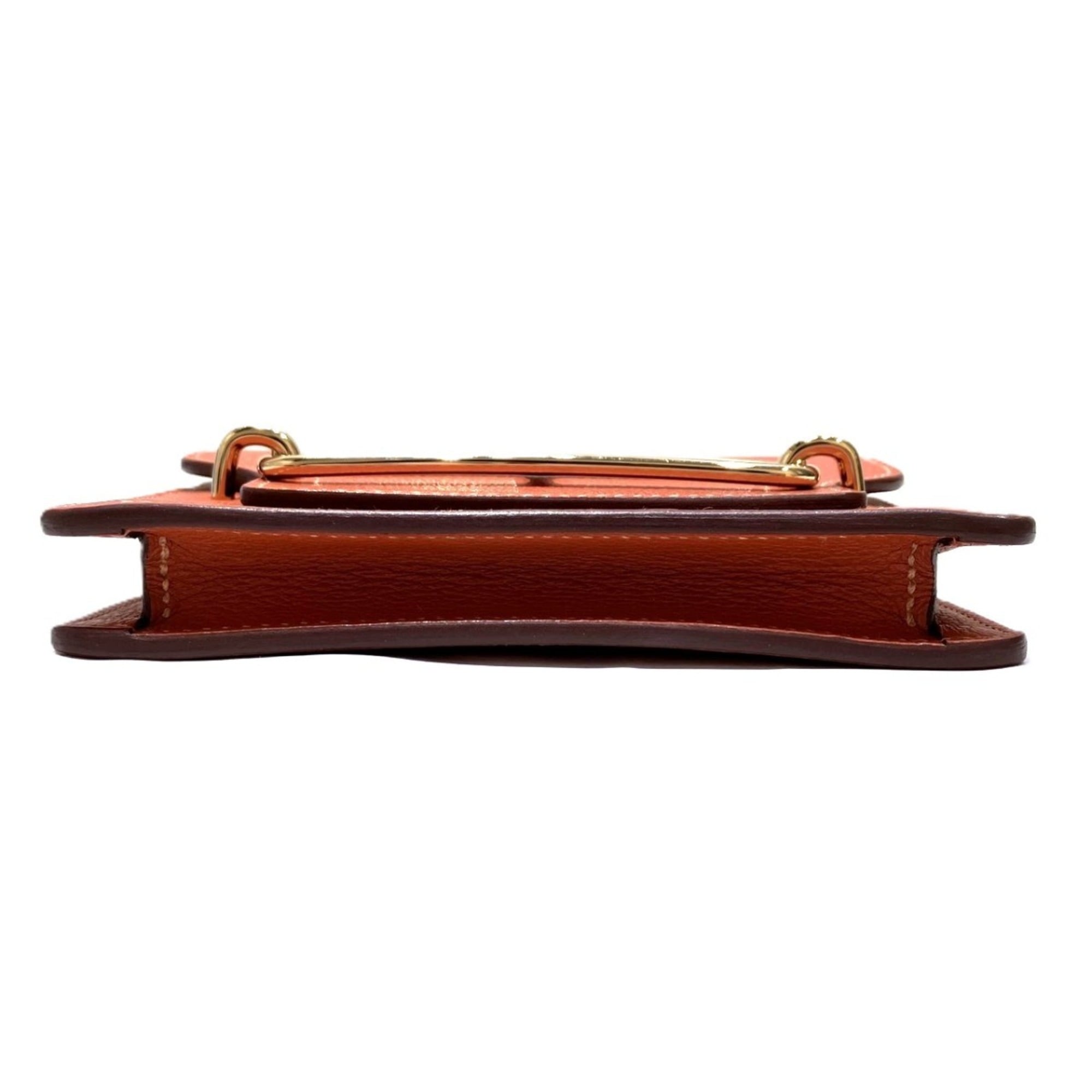 Hermes Potiron Chevre Myzore Leather Wallet (Bi-Fold) (Pre-Owned)