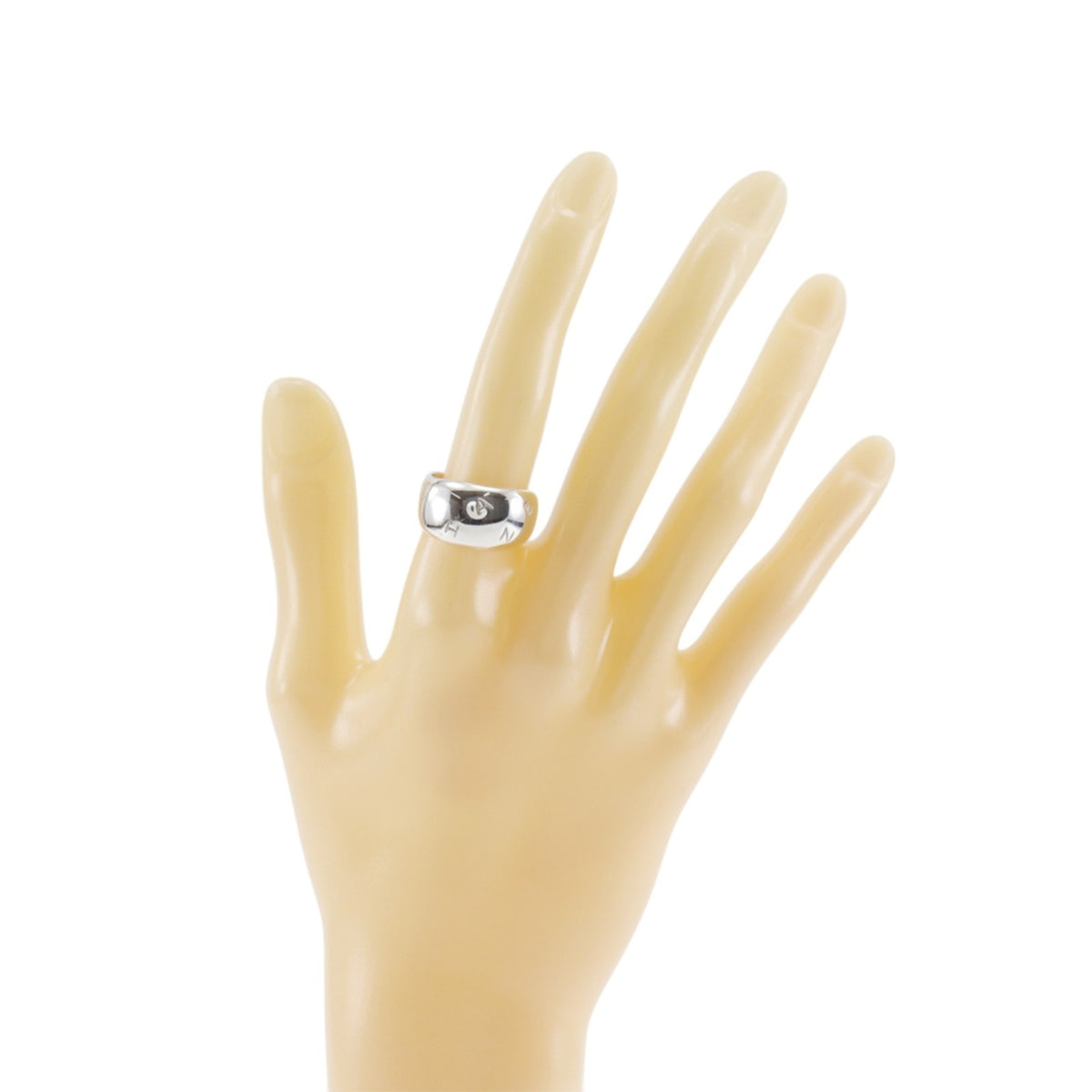Chanel Silver Silver 925 Band Ring (Pre-Owned)