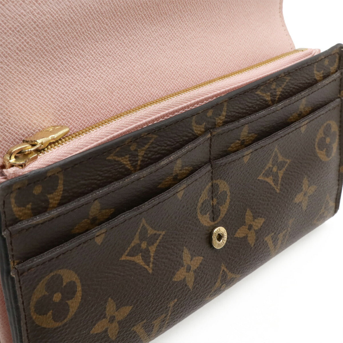 Louis Vuitton Rose Ballerine Monogram Pvc Long Wallet (Bi-Fold) (Pre-Owned)