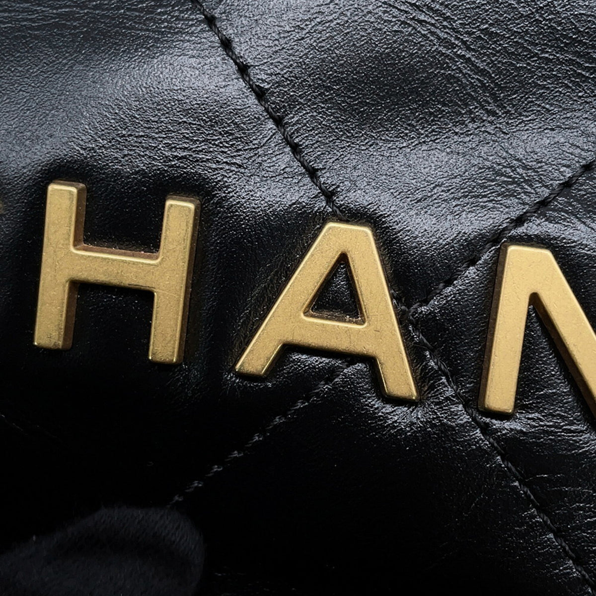 Chanel Black Leather Handbag Pouch (Pre-Owned)