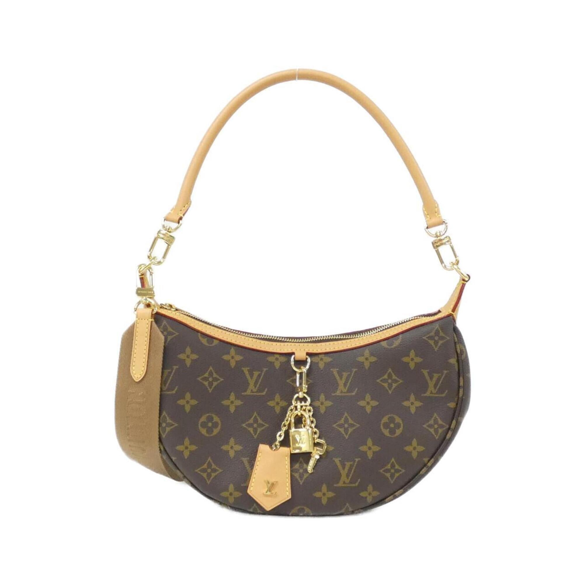 Louis Vuitton Marron Coated Canvas Shoulder Bag (Pre-Owned)