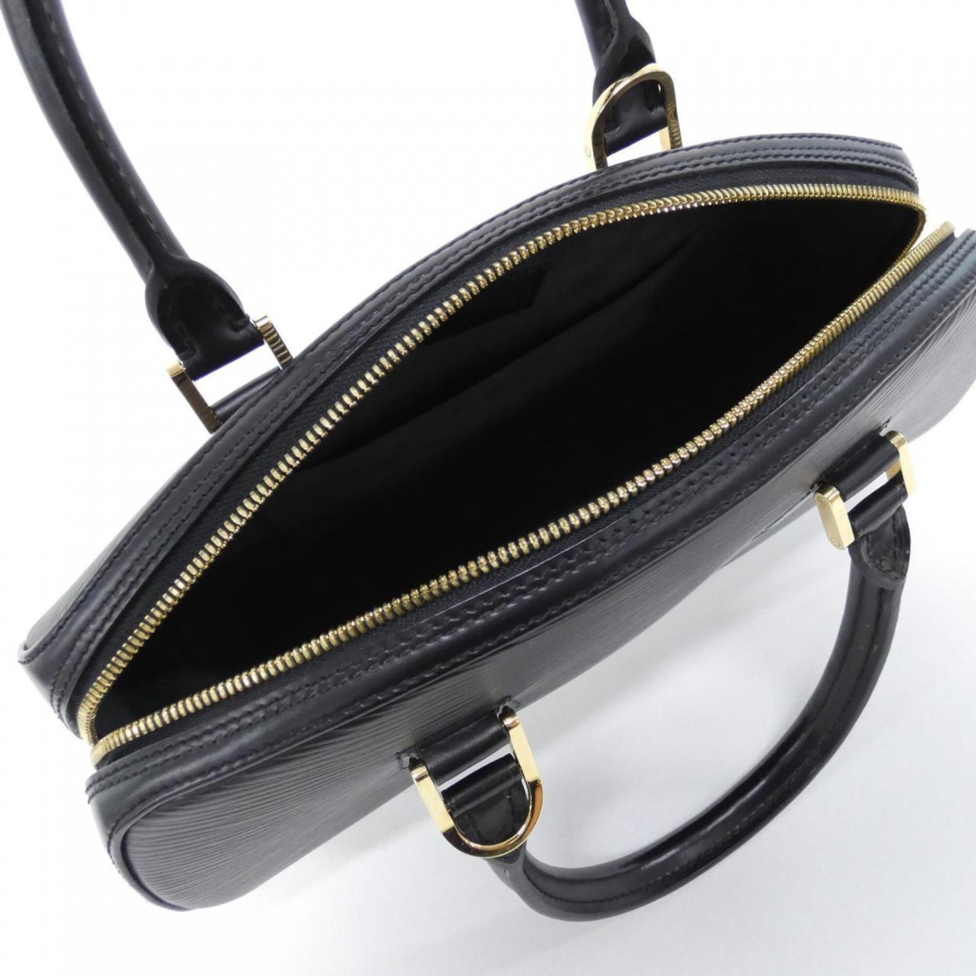 Louis Vuitton Black Leather Handbag (Pre-Owned)