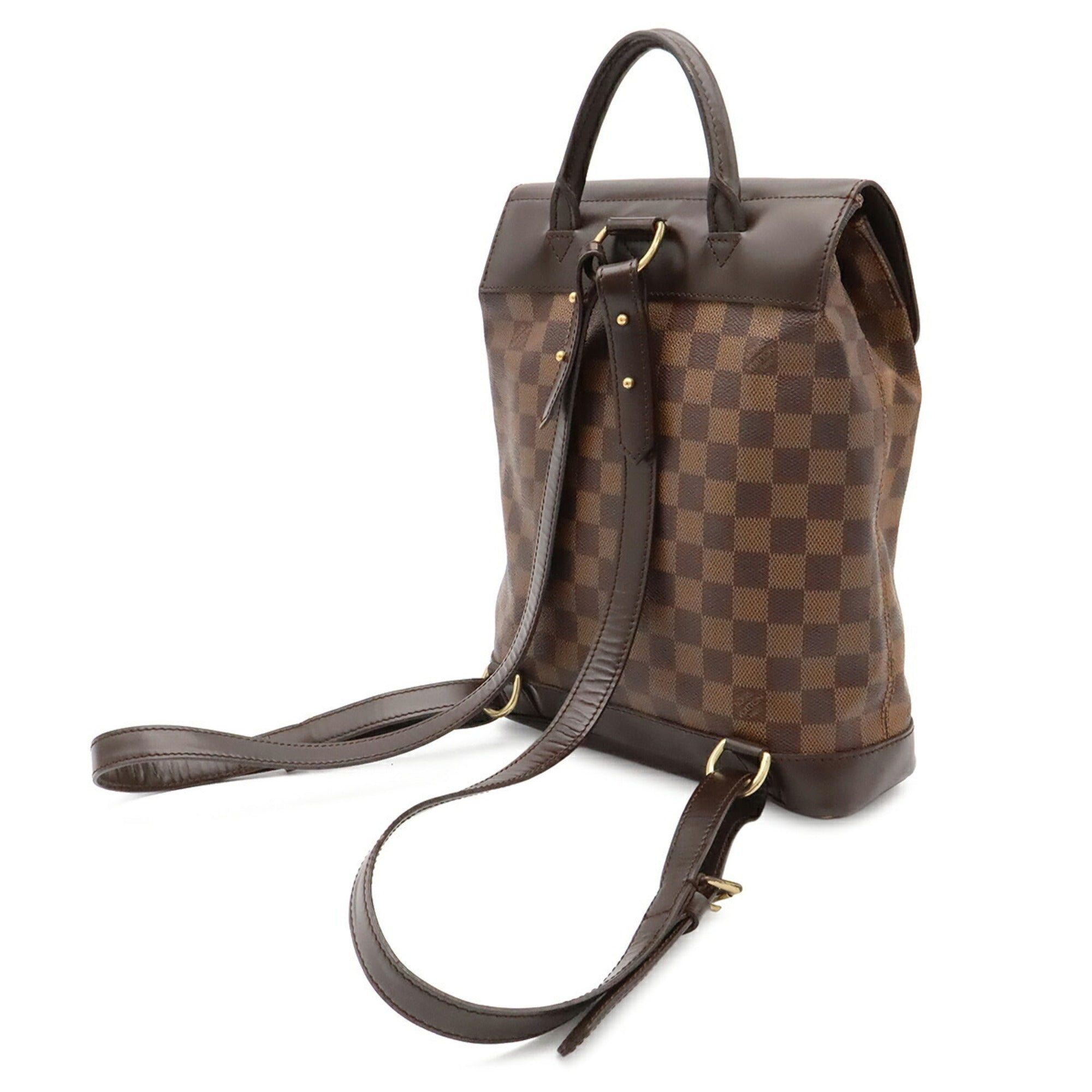 Louis Vuitton Brown Pvc Coated Canvas Damier Canvas Backpack Shoulder Bag (Pre-Owned)