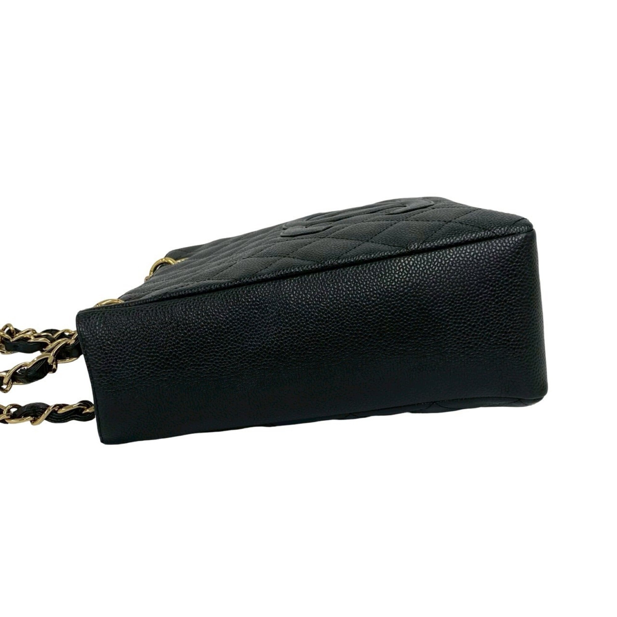 Chanel Black Grained Calfskin Tote Bag (Pre-Owned)
