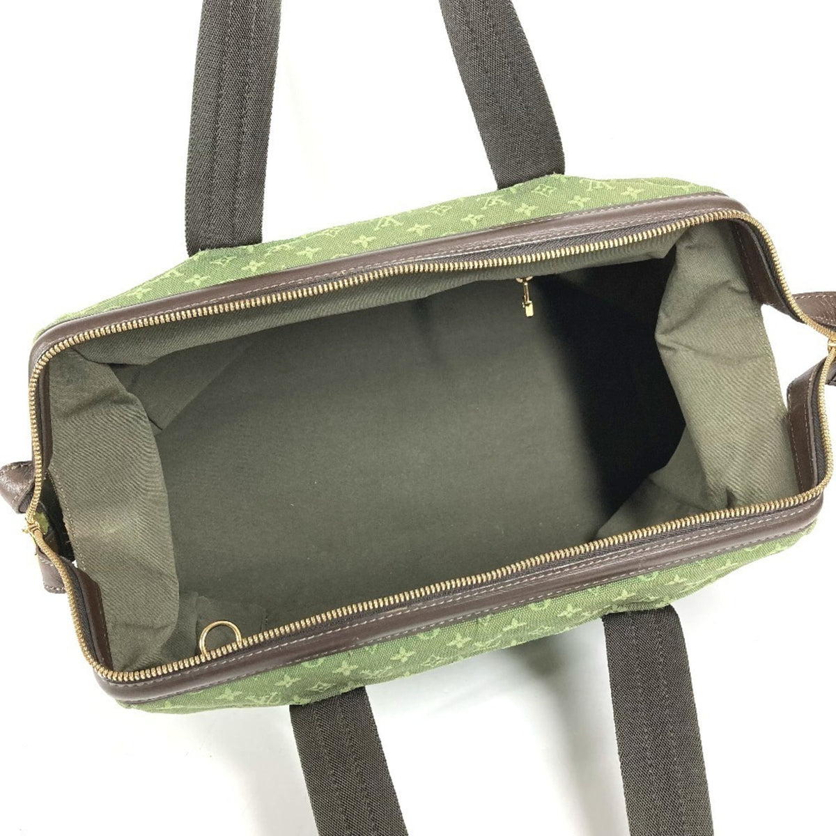 Louis Vuitton Khaki Monogram Mini Canvas Boston Bag Handbag Shoulder Bag (Pre-Owned)