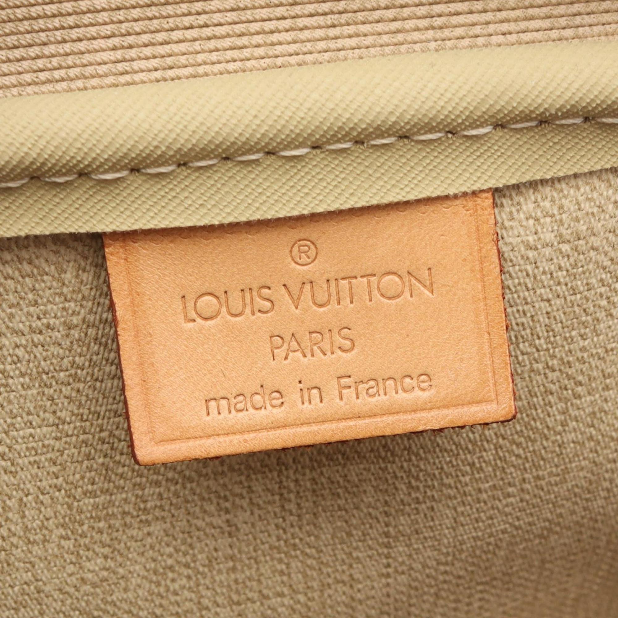 Louis Vuitton Brown Monogram Coated Canvas Leather Handbag (Pre-Owned)