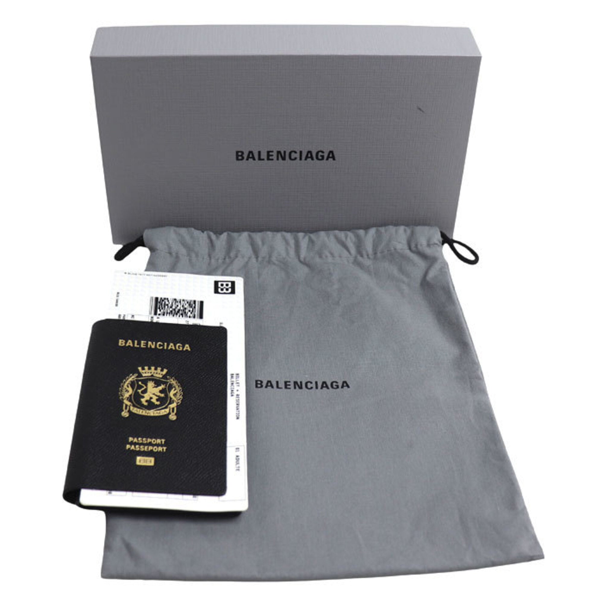 Balenciaga Black Leather Long Wallet (Bi-Fold) (Pre-Owned)