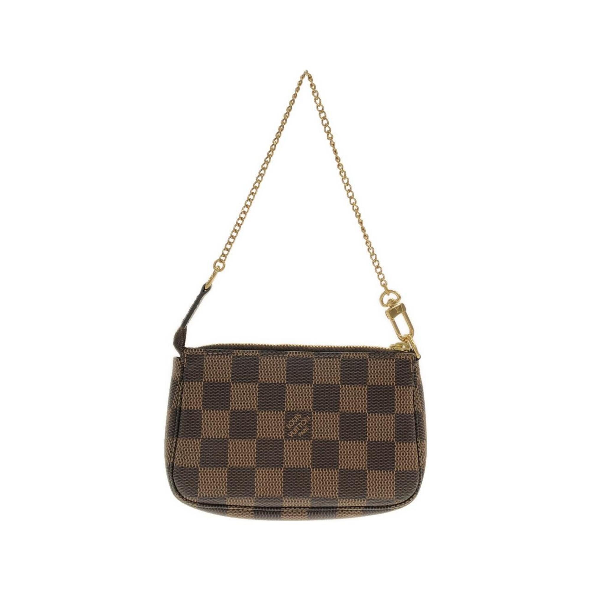 Louis Vuitton Brown Coated Canvas Pochette Pouch (Pre-Owned)