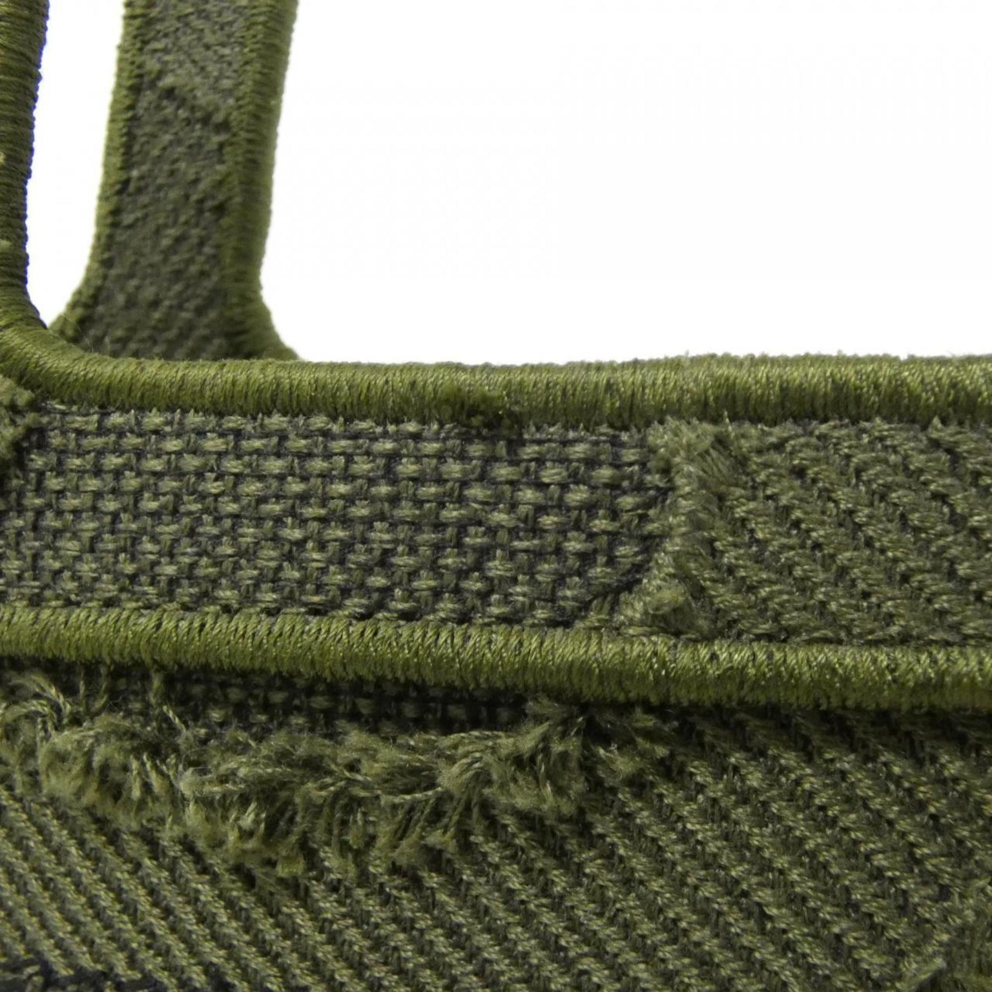 Christian Dior Khaki Canvas Handbag (Pre-Owned)