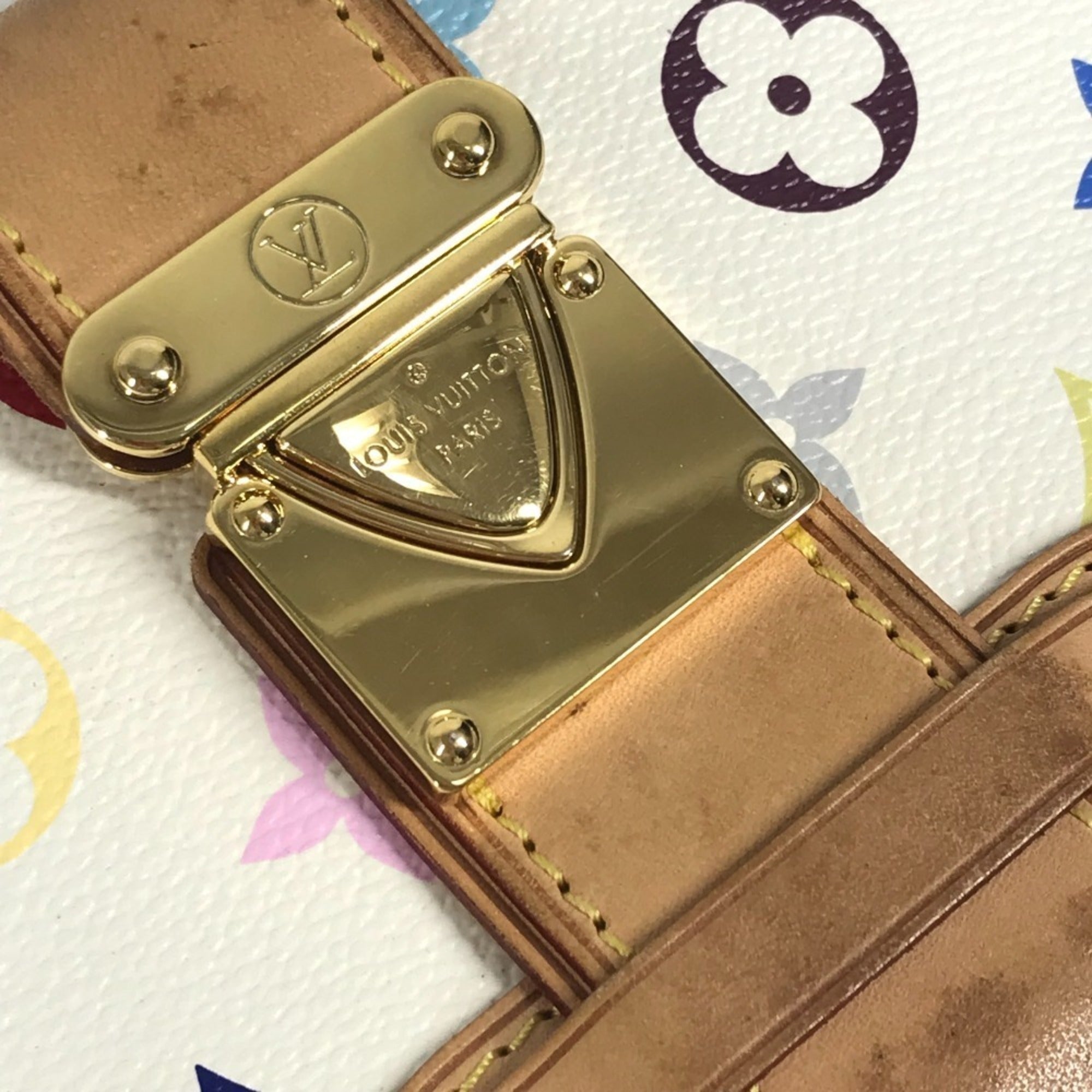 Louis Vuitton Blanc Monogram Multi-Color White Monogram Multicolore Clutch Bag Handbag Shoulder Bag (Pre-Owned)