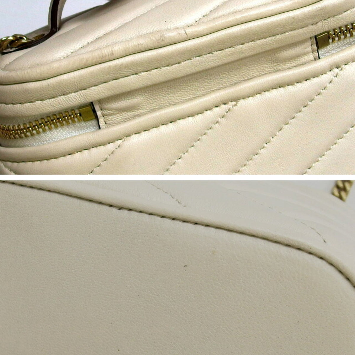 Tory Burch Agave White Leather Shoulder Bag (Pre-Owned)
