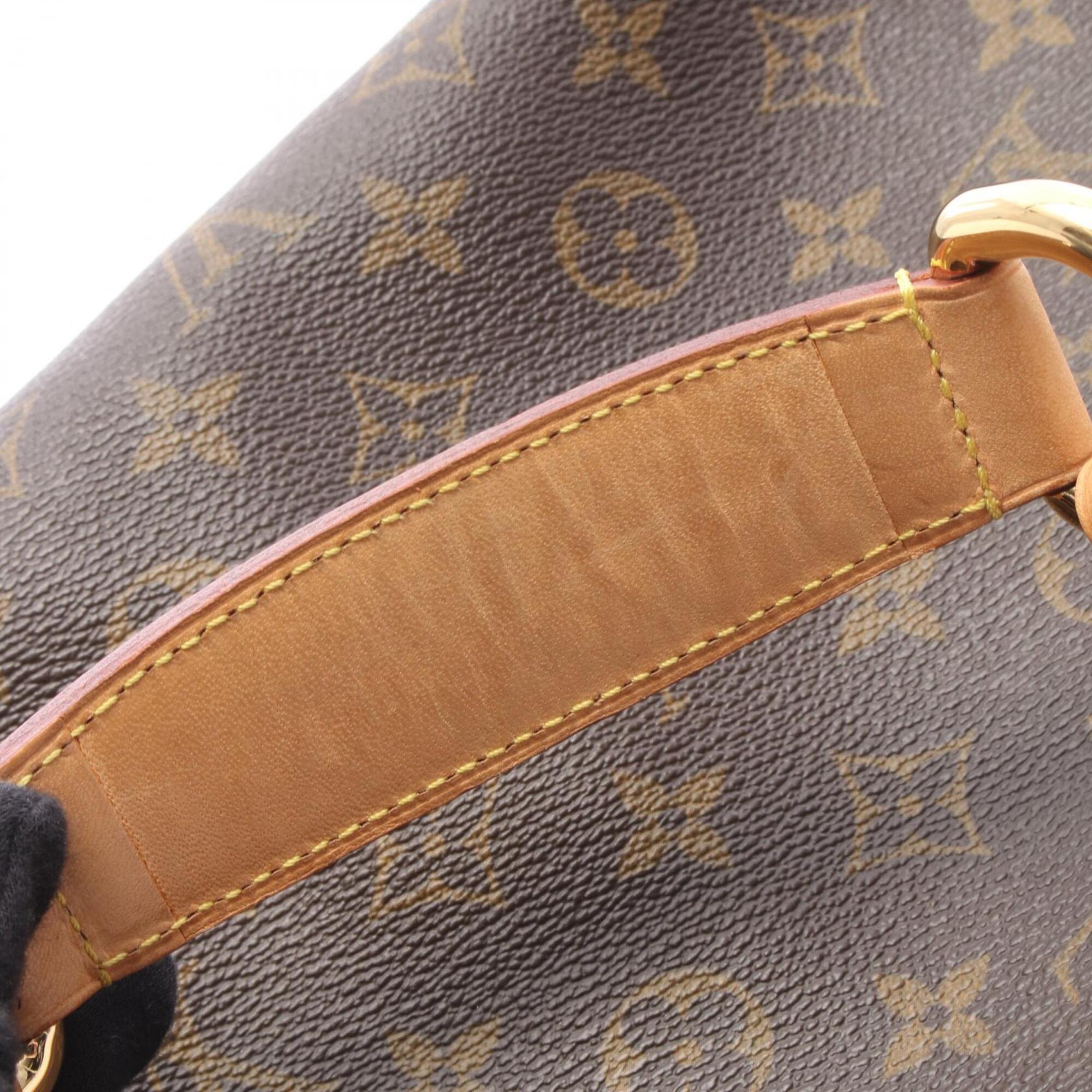 Louis Vuitton Brown Coated Canvas Pvc Monogram Leather Handbag Shoulder Bag (Pre-Owned)
