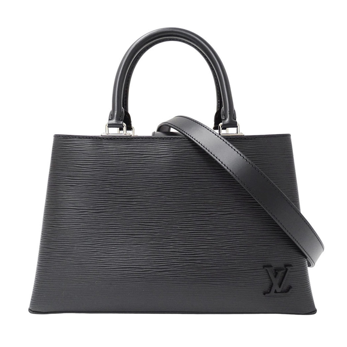 Louis Vuitton Black Noir Epi Leather Handbag Shoulder Bag (Pre-Owned)